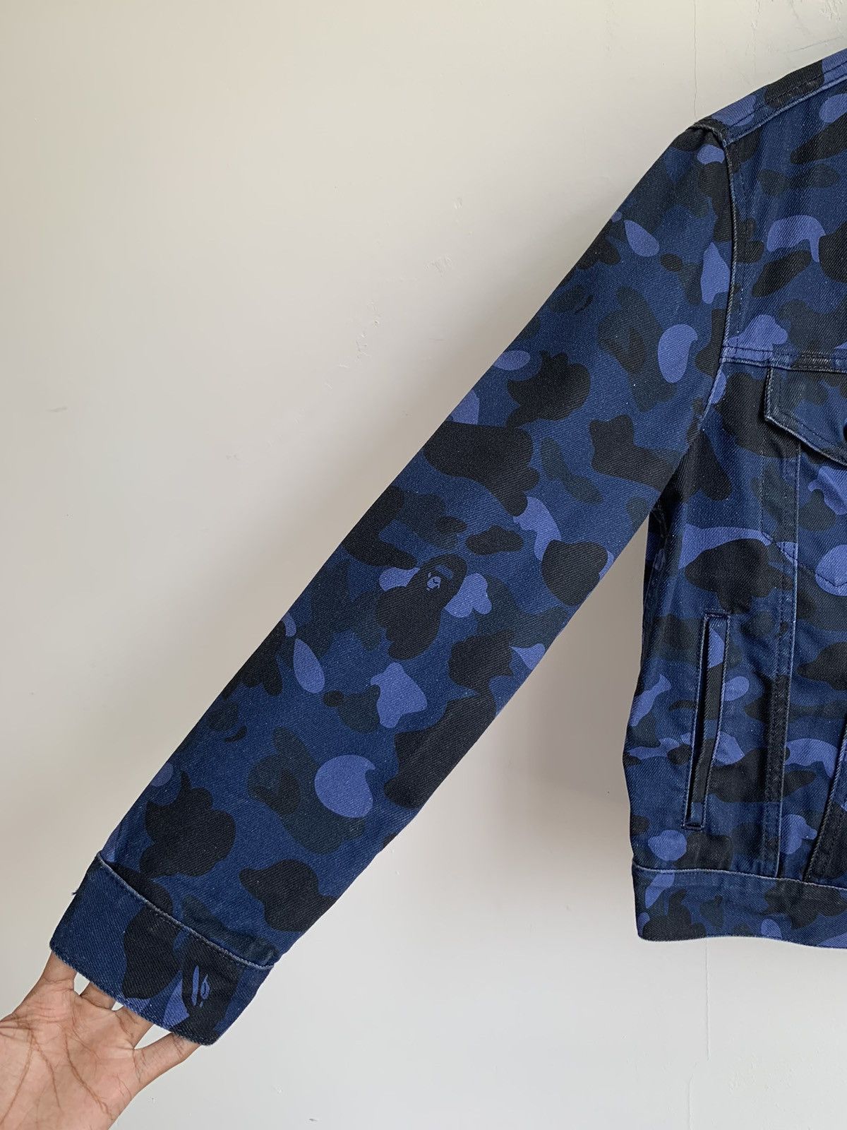 Bape Levis x Bape Blue Camo Trucker Jacket Size US XS / EU 42 / 0 - 11 Thumbnail