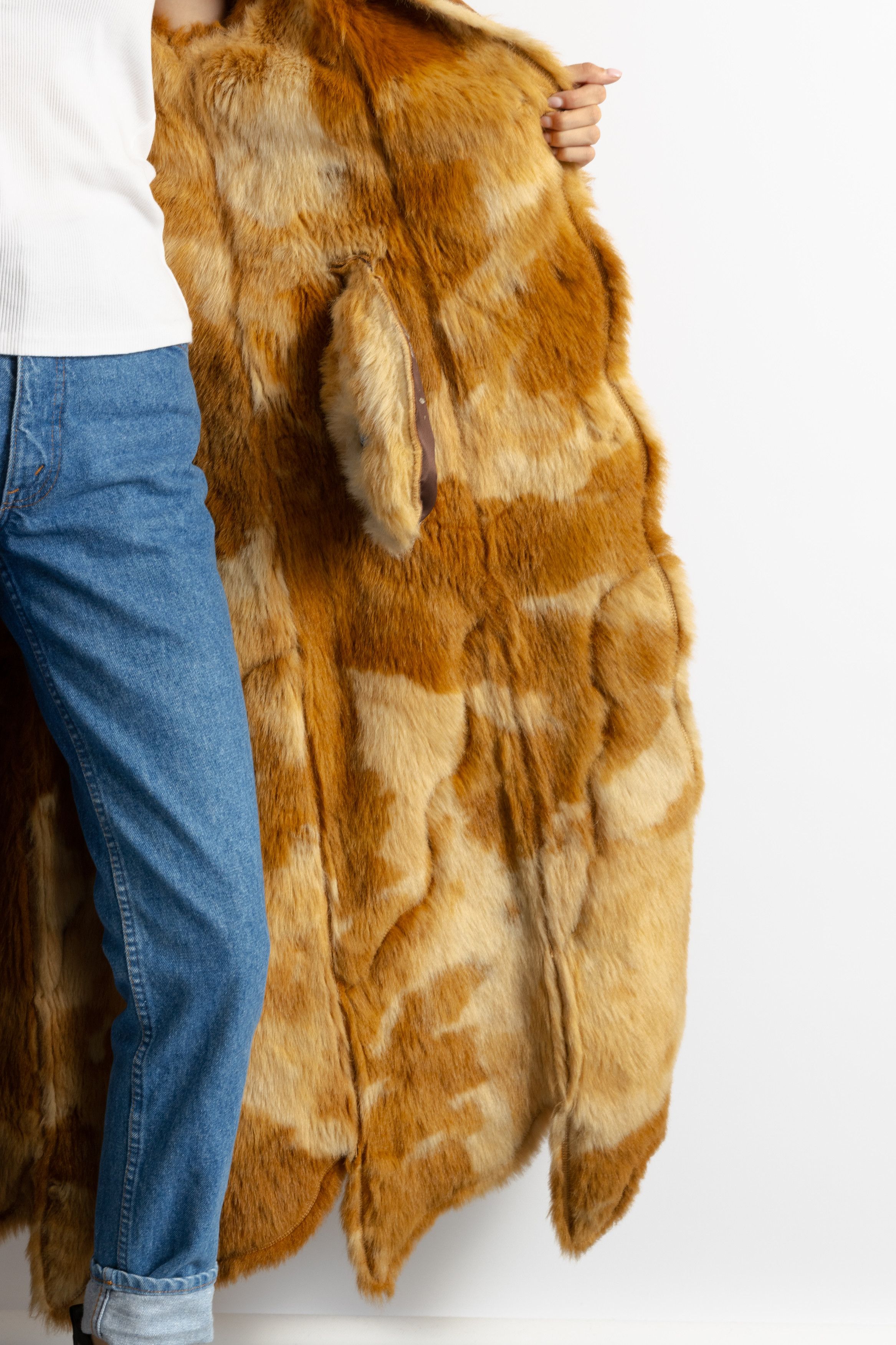 Vintage Vintage Vegan Suede Sheepskin Leather Shearling 8691 Size M / US 6-8 / IT 42-44 - 3 Thumbnail