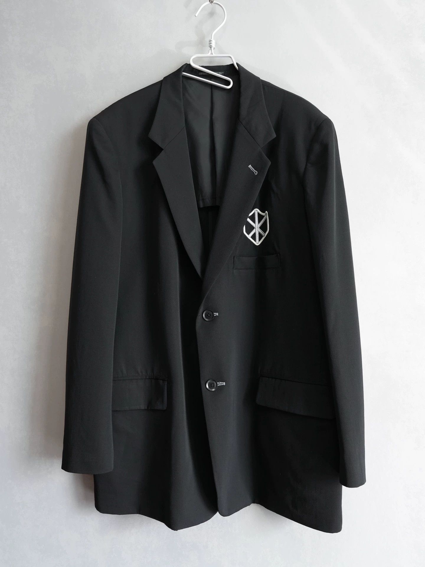 Yohji Yamamoto Yohji Yamamoto 03SS Embrd Lustrous Wool Jkt J15 4 Size US XL / EU 56 / 4 - 1 Thumbnail