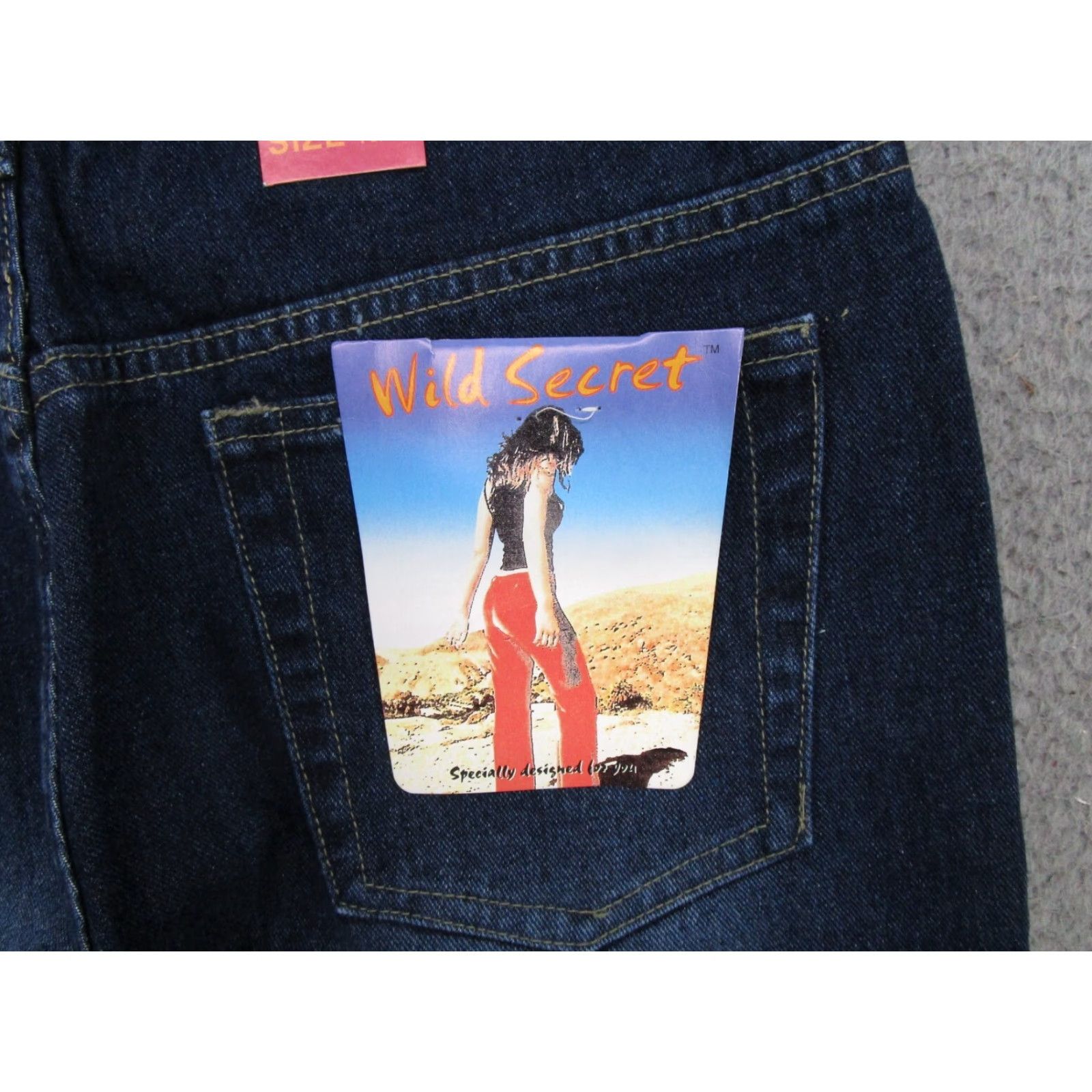 Vintage VINTAGE Wild Secrets Jeans Bootcut 90s Blue Denim Women Size 16 Womens Girls Mens? Size 38" / US 16 / IT 52 - 4 Thumbnail