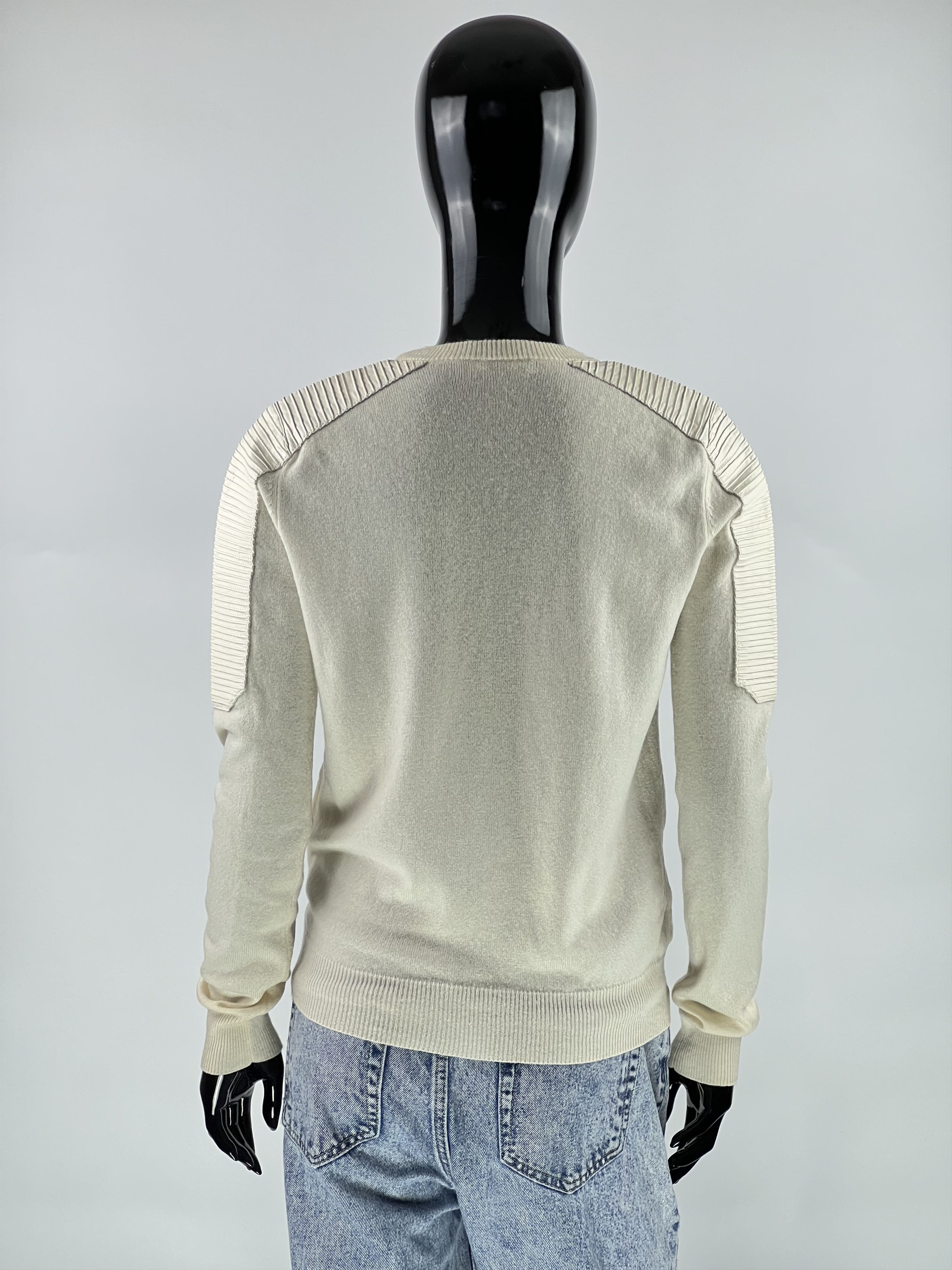 Maje Maje Ivory Wool Cashmere Jumper Sweater Size 1 Size S / US 4 / IT 40 - 3 Thumbnail