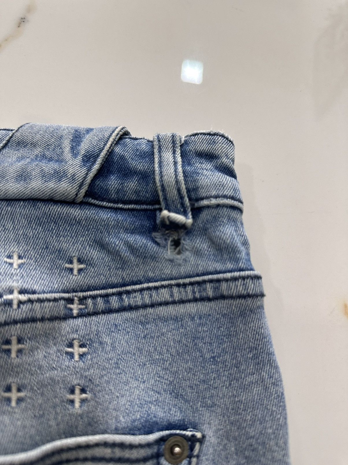 Ksubi Ksubi Chitch Old Timez Light Blue Denim Size 31 Size US 31 - 6 Thumbnail