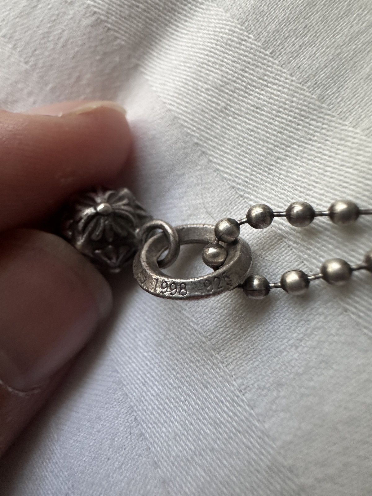 Chrome Hearts Pyramid plus ball necklace | Grailed