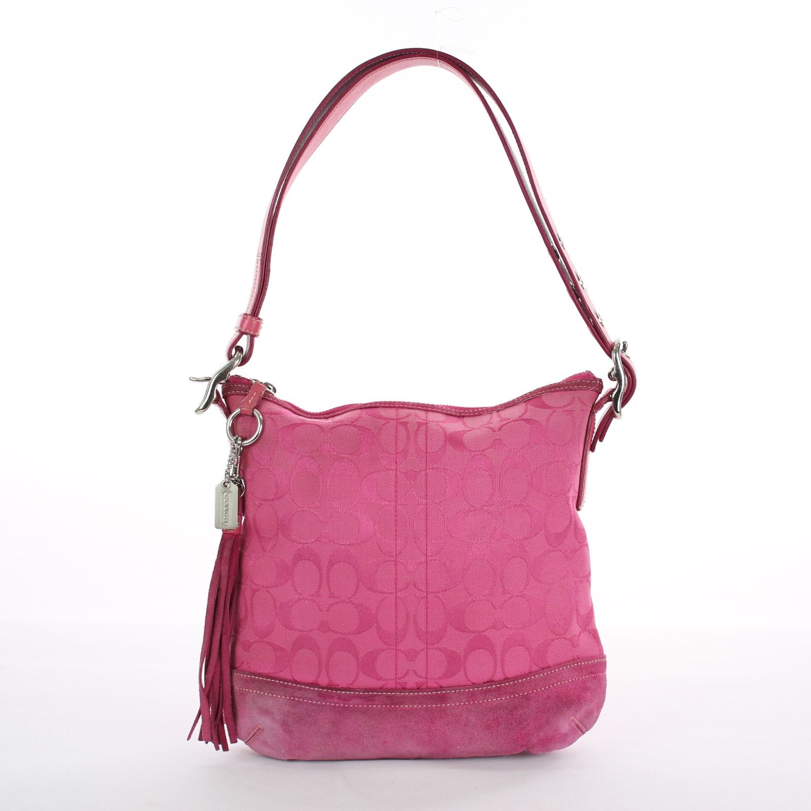 Coach Vintage Y2K Hamptons Signature Pink Shoulder Bag
