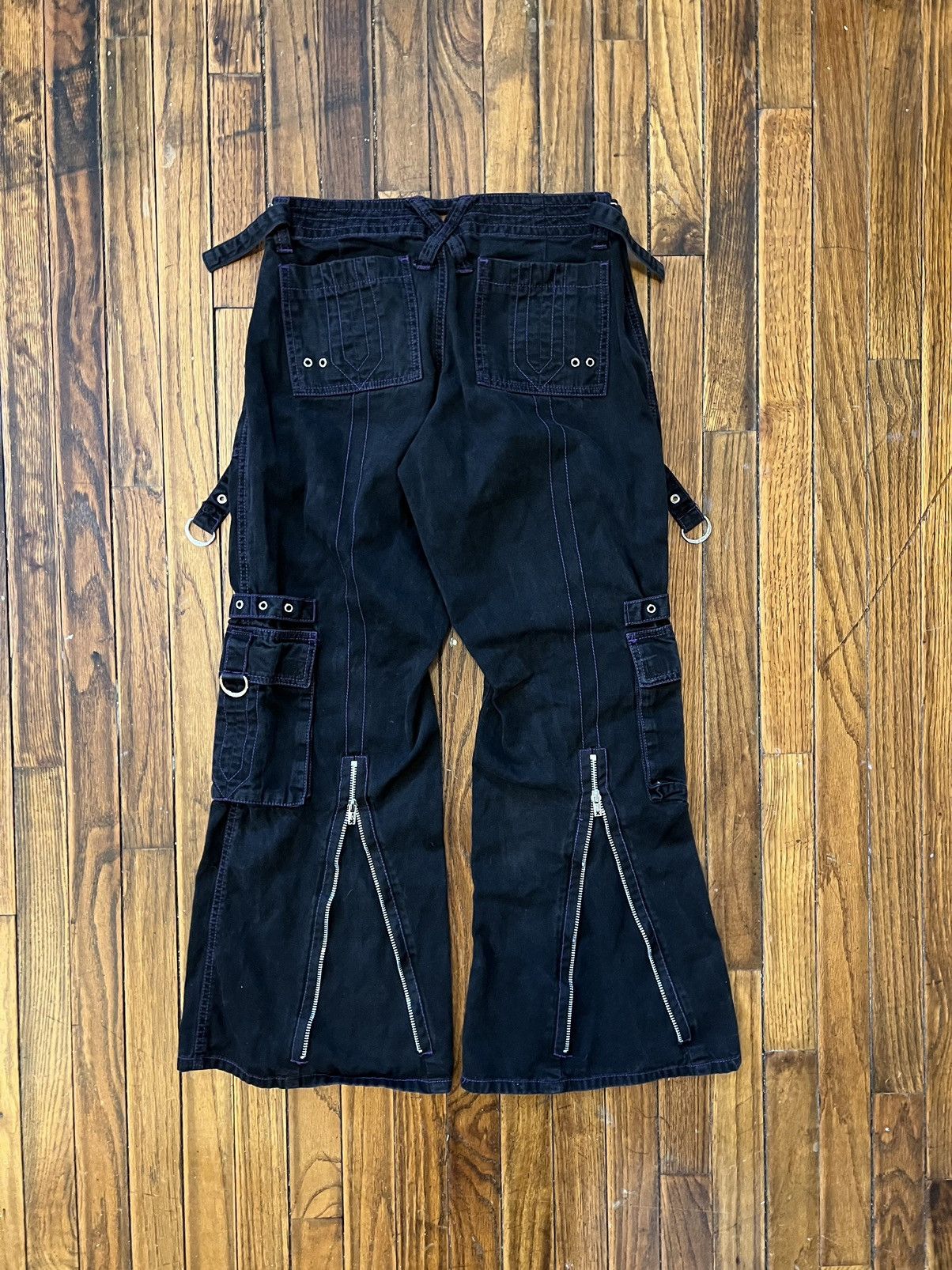 Vintage Vintage Tripp NYC Purple Black Rave Emo Y2K Pants 28” Size 9 Size 28" / US 6 / IT 42 - 4 Thumbnail