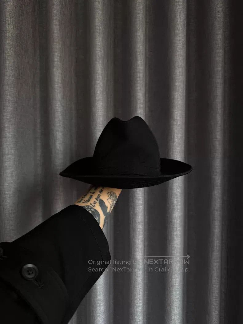 Yohji Yamamoto Yohji Yamamoto 17SS Wool Top Hat Western Hat Size ONE SIZE - 4 Thumbnail