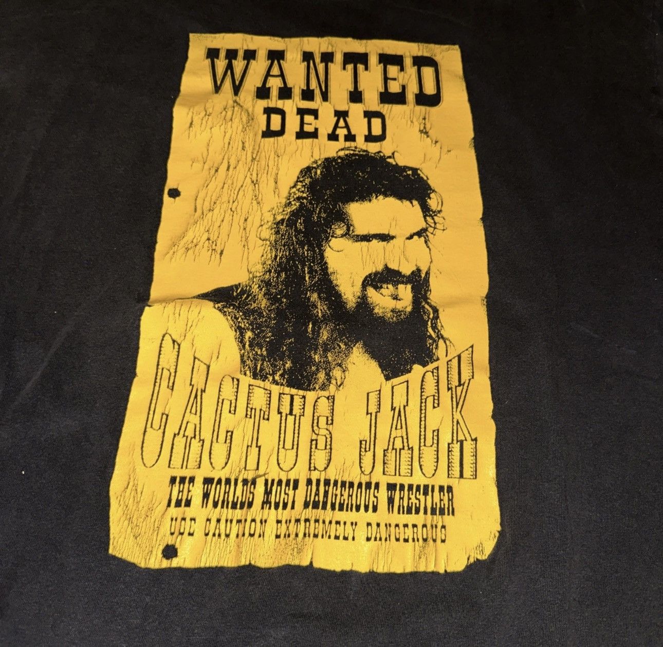 WWE Vintage WWF WWE Cactus Jack Wanted Dead TEE XL RARE 1998 Size US XL / EU 56 / 4 - 2 Thumbnail