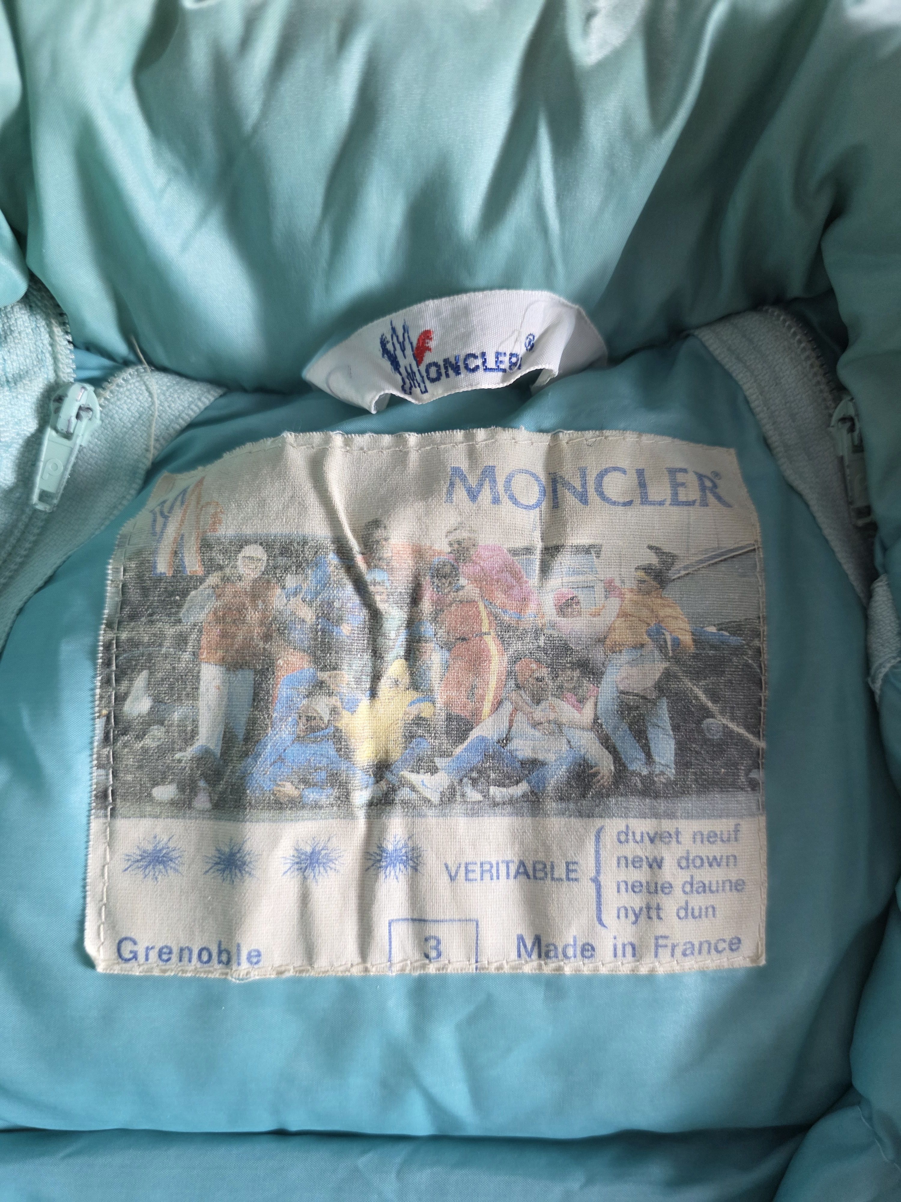 Moncler Puffer Moncler Vintage Made in France Turchese Embroidered Size US L / EU 52-54 / 3 - 12 Thumbnail