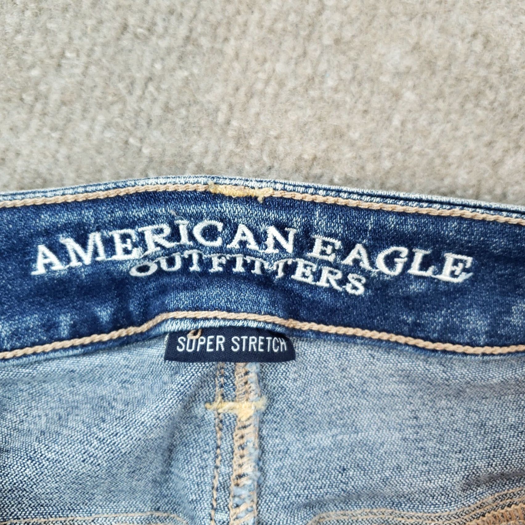 American Eagle Outfitters American Eagle Blue Mid Rise Jegging Stretch Jeans Womens Size 4 Size 27" / US 4 / IT 40 - 7 Thumbnail