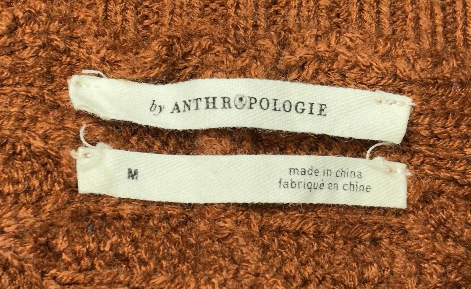 Anthropologie Anthropologie Poncho Sweater Women's M Turtleneck Cable Knit Size M / US 6-8 / IT 42-44 - 2 Thumbnail