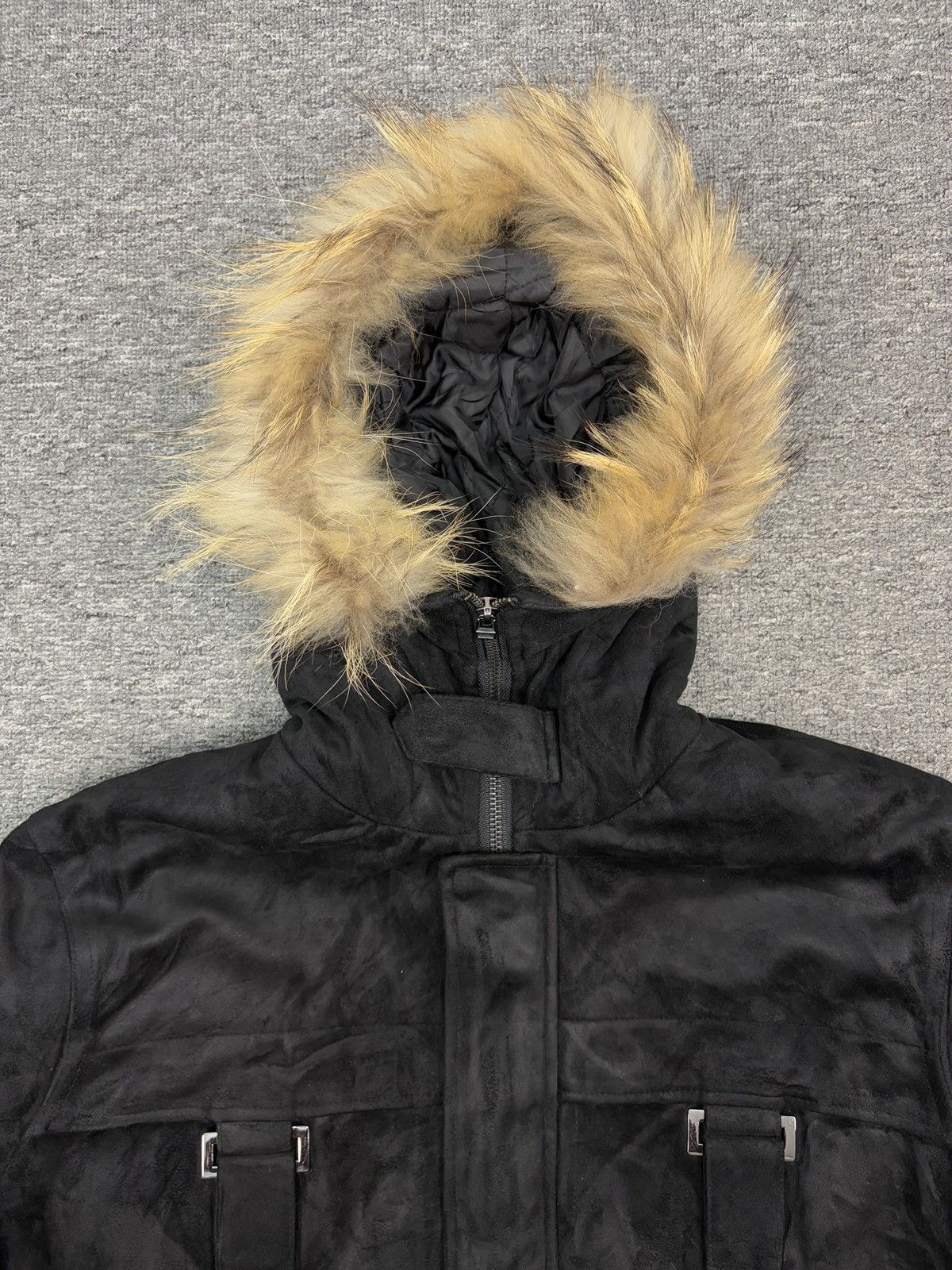 If Six Was Nine Vintage Rustenburg Japanese Punk Style Fur Hoodie Jacket GOA Size US L / EU 52-54 / 3 - 3 Thumbnail