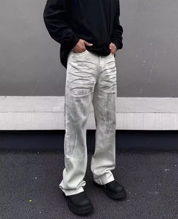 Japanese Brand Embroidery Camouflage Baggy Cargos Men Women Size US 34 / EU 50 - 3 Thumbnail