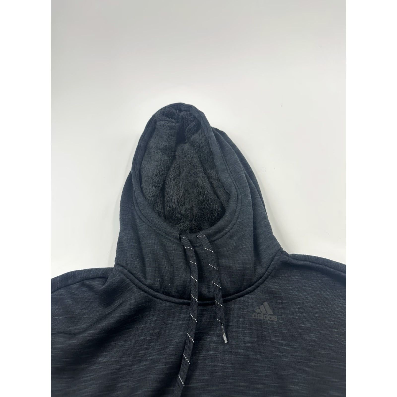 Adidas Adidas Hoodie Sweatshirt Womens M Black Climaheat Fleece Lined Pullover Long Sleeve Size M / US 6-8 / IT 42-44 - 2 Thumbnail