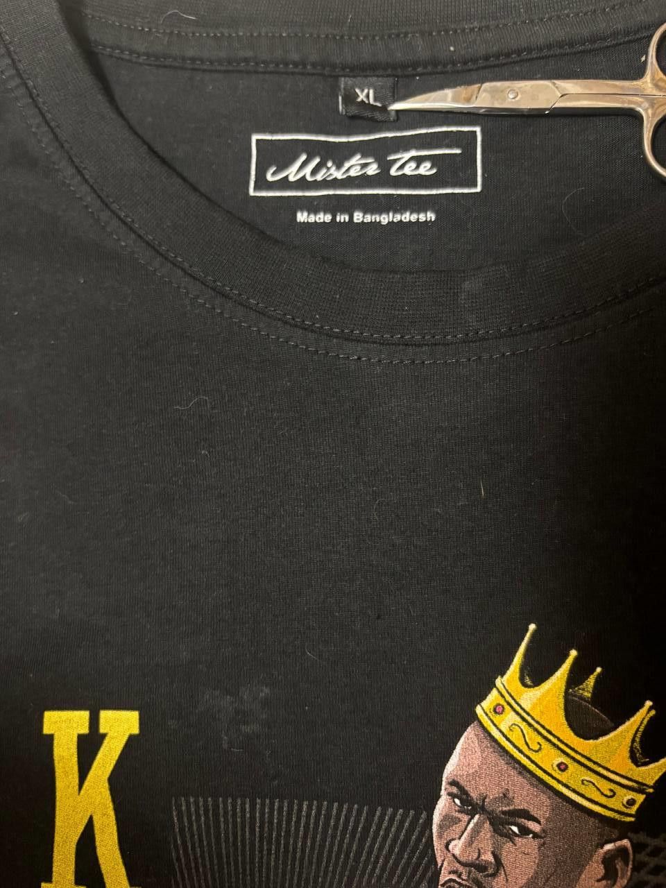 Vintage Mister Tee “King Basketball” Tee – Black Size US XL / EU 56 / 4 - 4 Thumbnail
