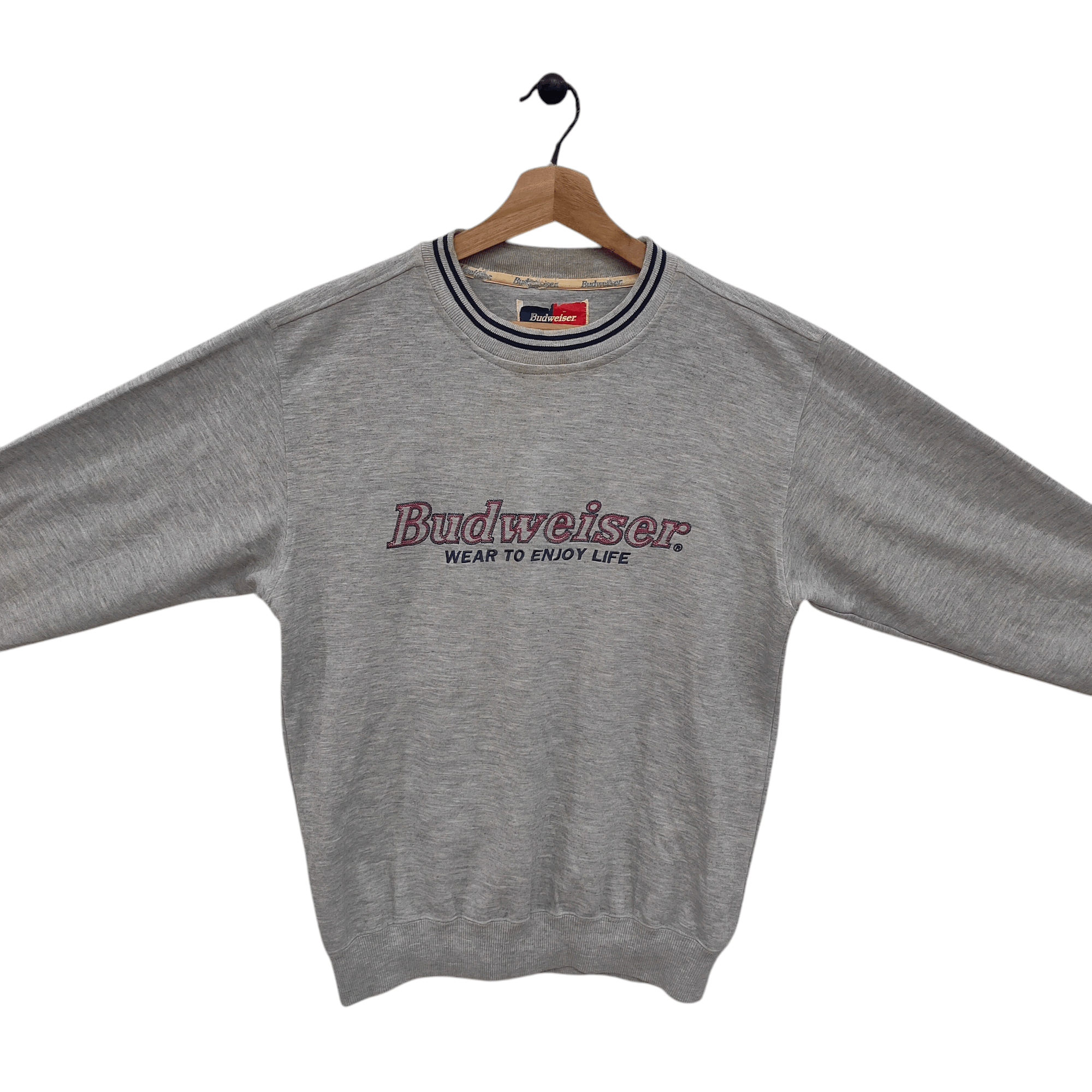Budweiser × Vintage 80s Budweiser Sweatshirt Size US M / EU 48-50 / 2 - 2 Thumbnail