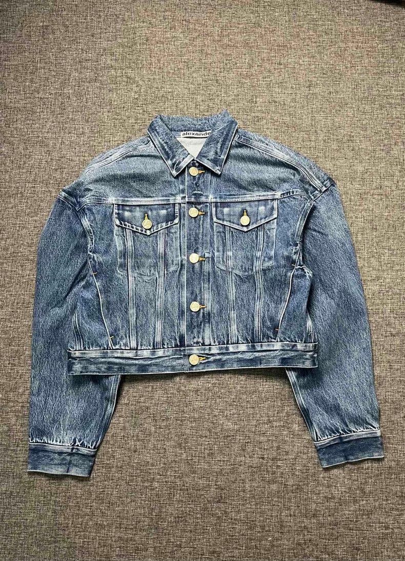 Alexander Wang Alexander Wang Women's Denim Biker Jacket- Size S / US 4 / IT 40 - 1 Thumbnail