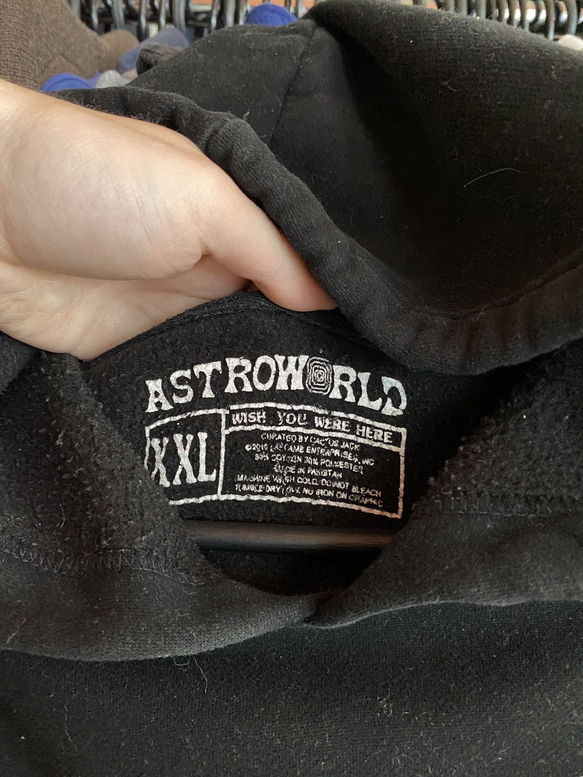 Travis Scott VINTAGE ASTROWORLD WISH YOU WERE HERE HOODIE Y2k Size US XL / EU 56 / 4 - 5 Thumbnail