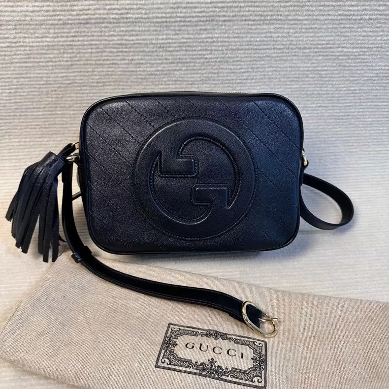 Gucci new gucci gg camera bag black leather-dmc Size ONE SIZE - 1 Thumbnail