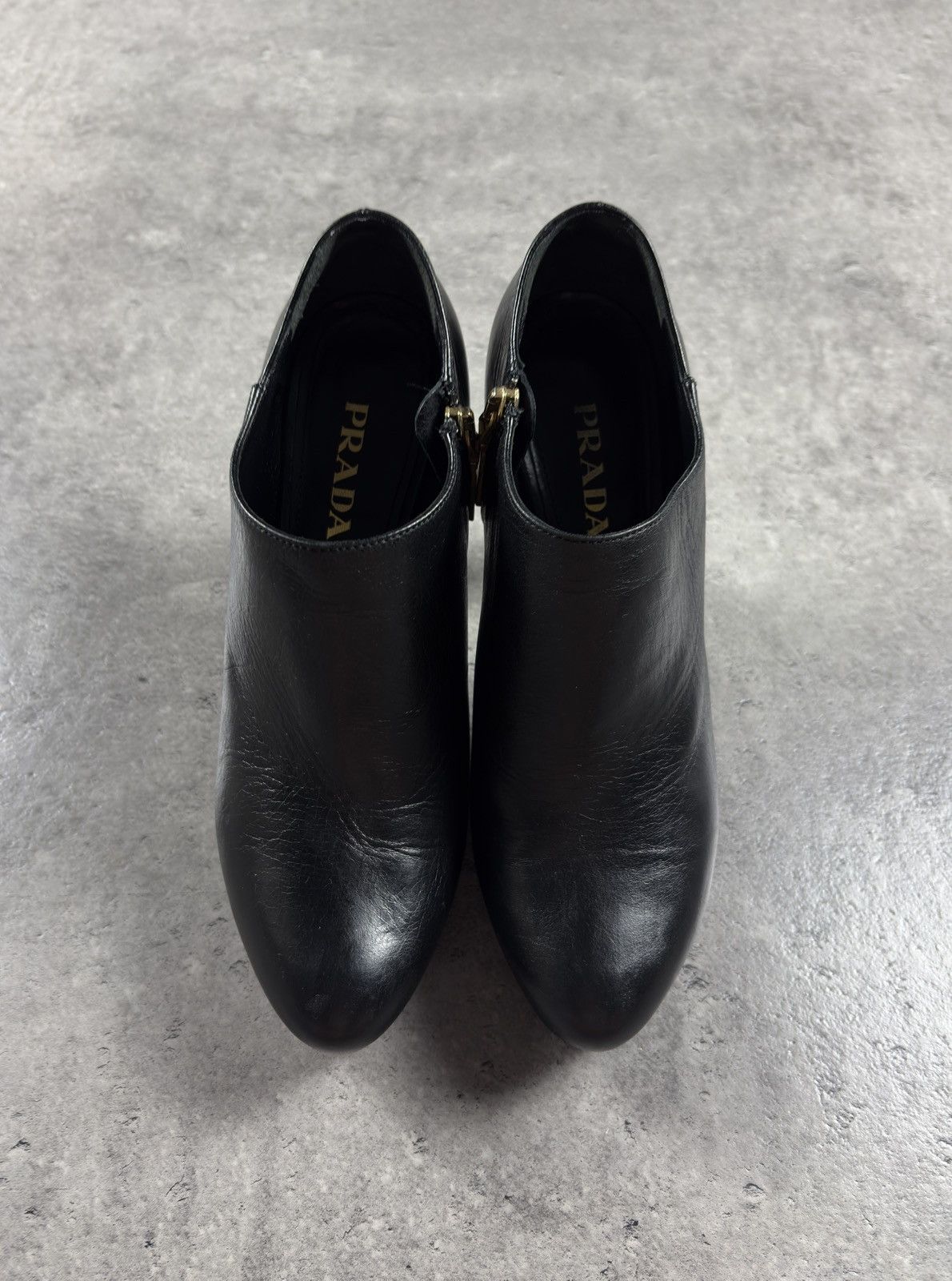 Prada Prada High Heeled Ankle Leather Boots Italy Black Size 36 Size US 6 / IT 36 - 3 Thumbnail