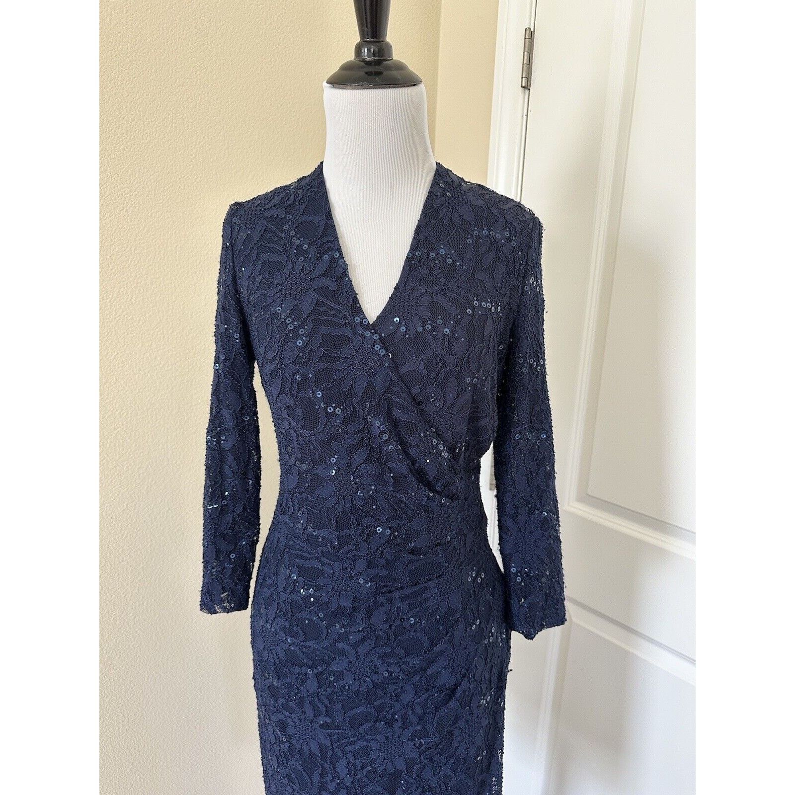 Ralph Lauren Ralph Lauren Blue Sequin Cocktail Dress Size 2 NWT Size XS / US 0-2 / IT 36-38 - 5 Thumbnail