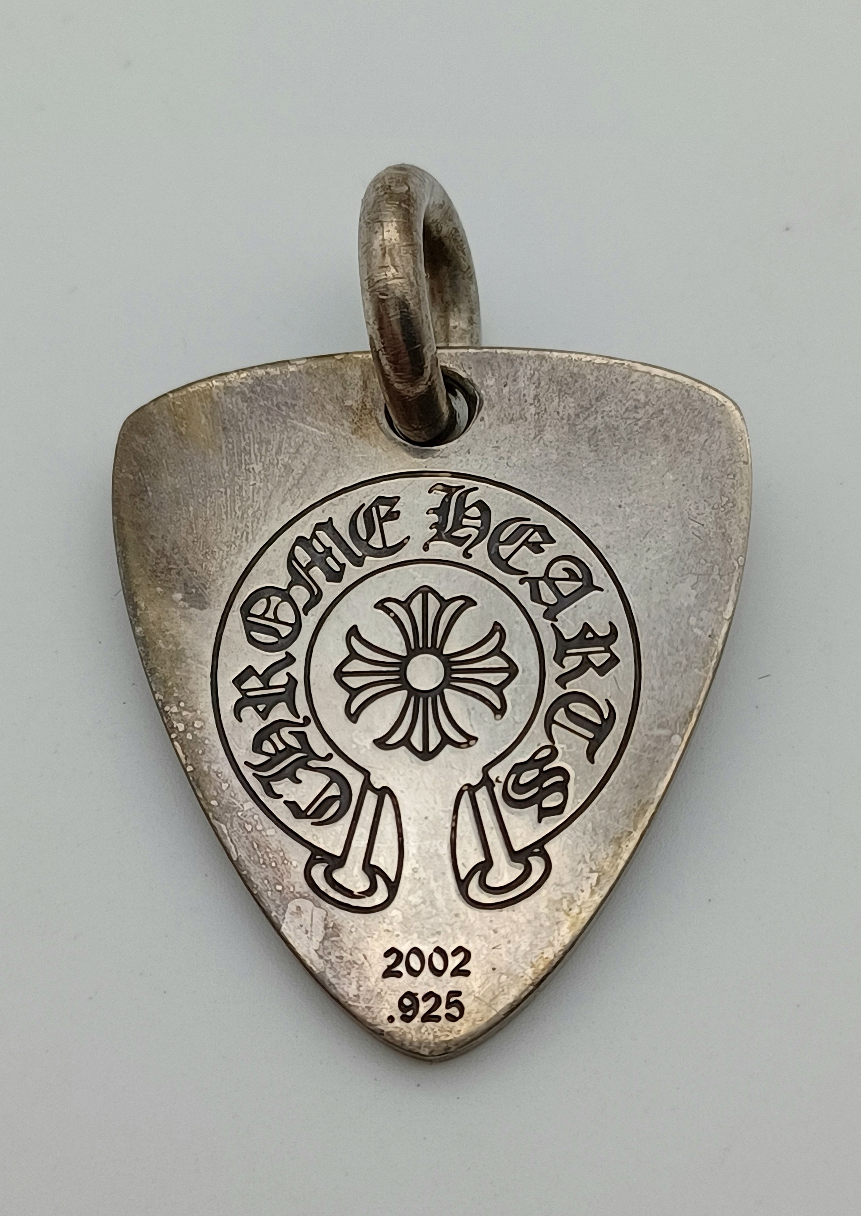 Chrome Hearts Chrome Hearts Gothic Plus Cross guitar pick dog tag *NEW* Size ONE SIZE - 2 Thumbnail