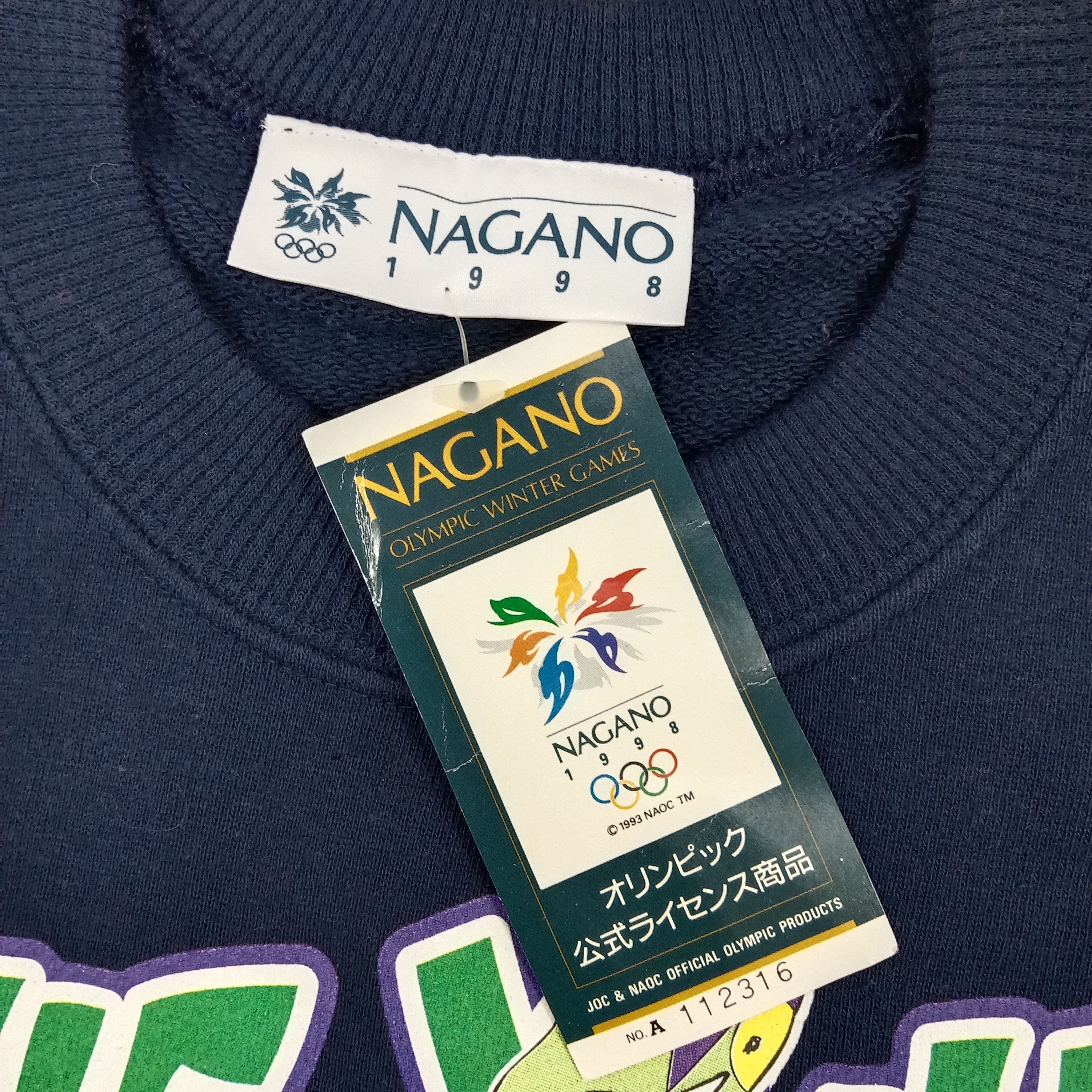 USA Olympics × Vintage Olympic Nagano 1998 Sportwear Promo Sweatshirt Size US M / EU 48-50 / 2 - 4 Thumbnail