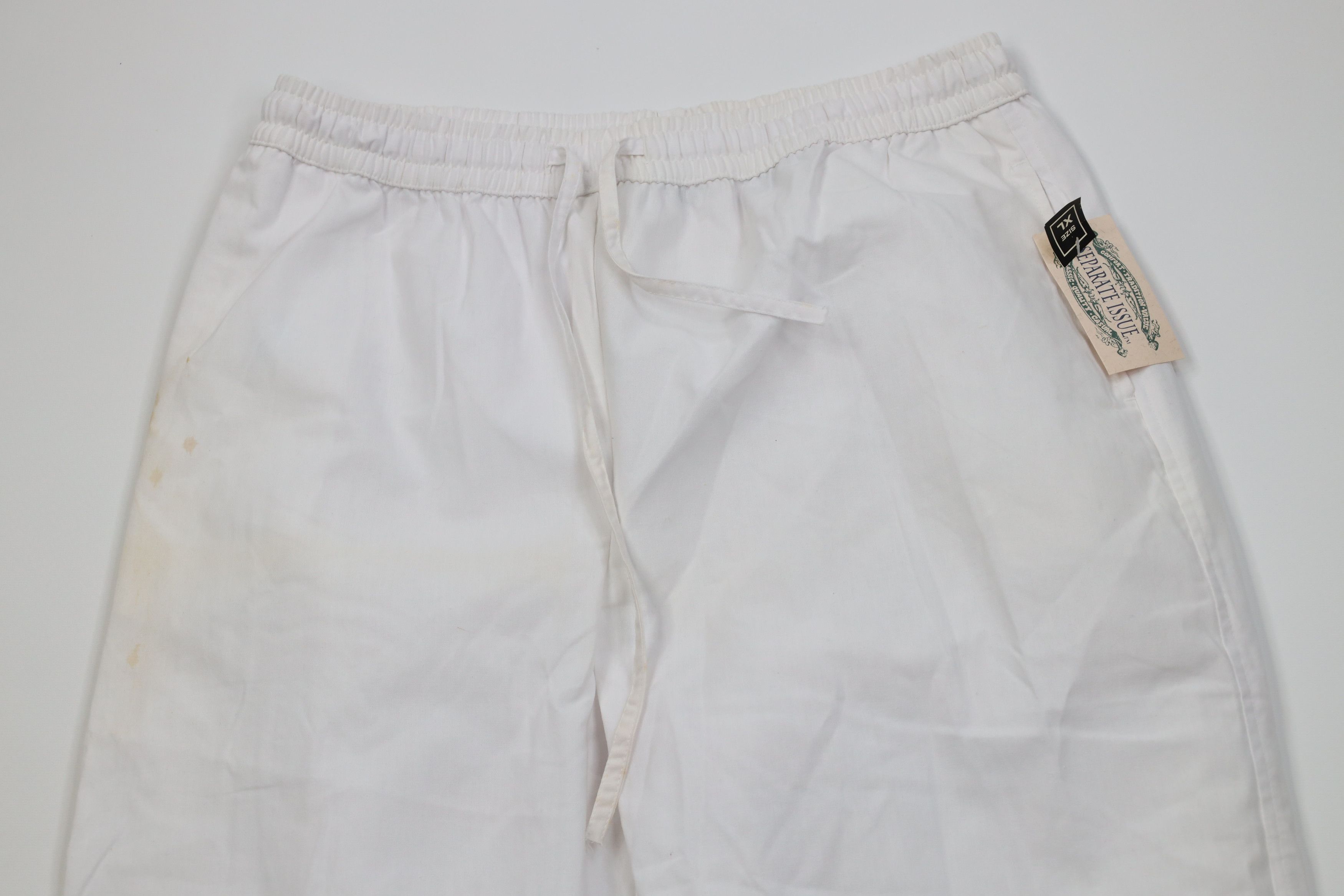 Vintage Deadstock Vintage 90s Streetwear Relaxed Fit Pants White Size 32" / US 10 / IT 46 - 2 Thumbnail
