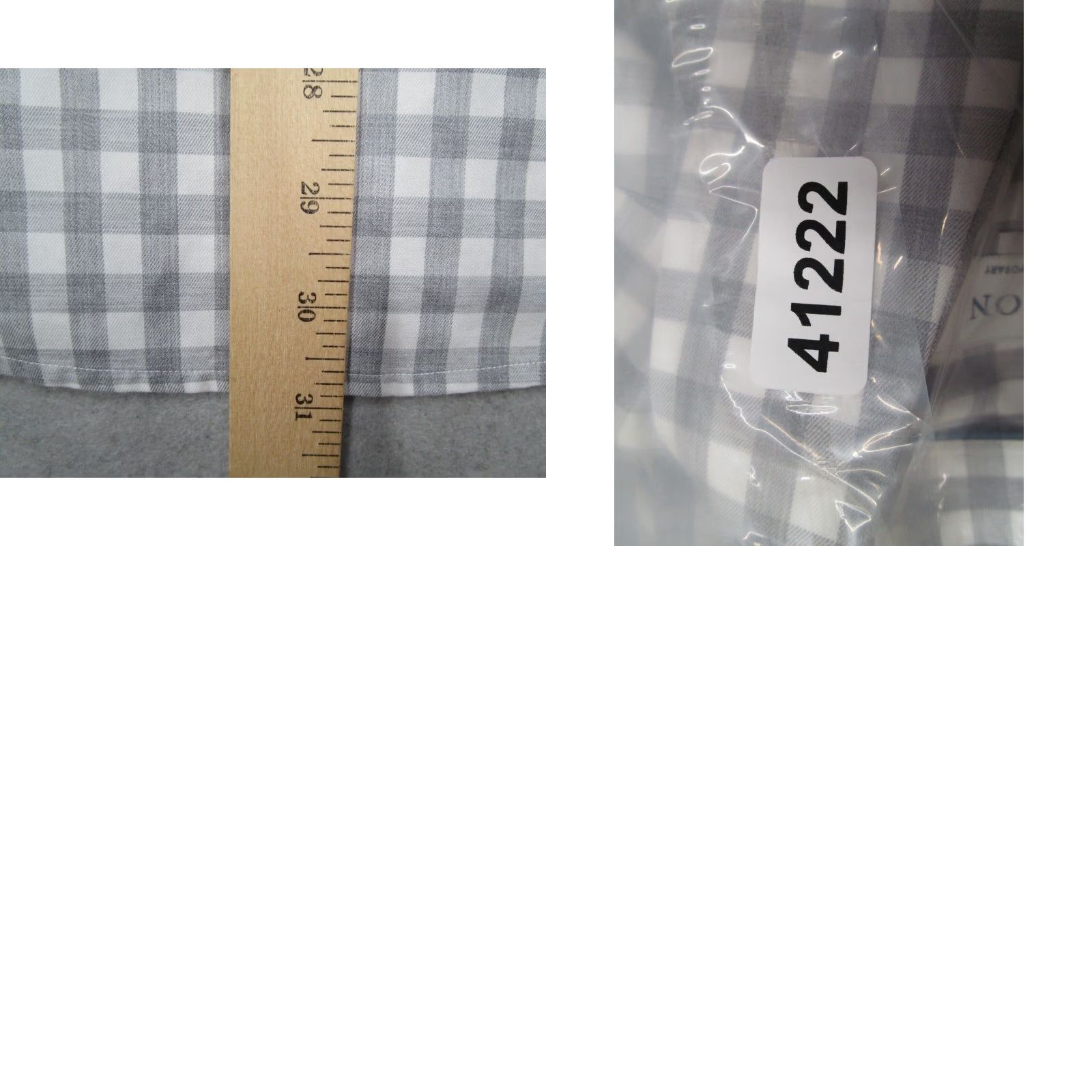 Eton ETON Dress Shirt Mens 16 41 Gray Check Button Up Cambridge Work - Contemporary Slim 100% Cotton Size 42R - 8 Thumbnail