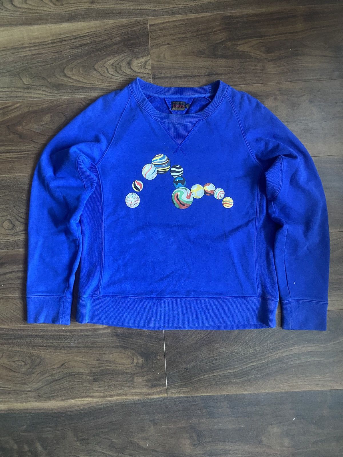 Evisu Evisu Marble Blue Vintage Sweater Size US S / EU 44-46 / 1 - 1 Thumbnail