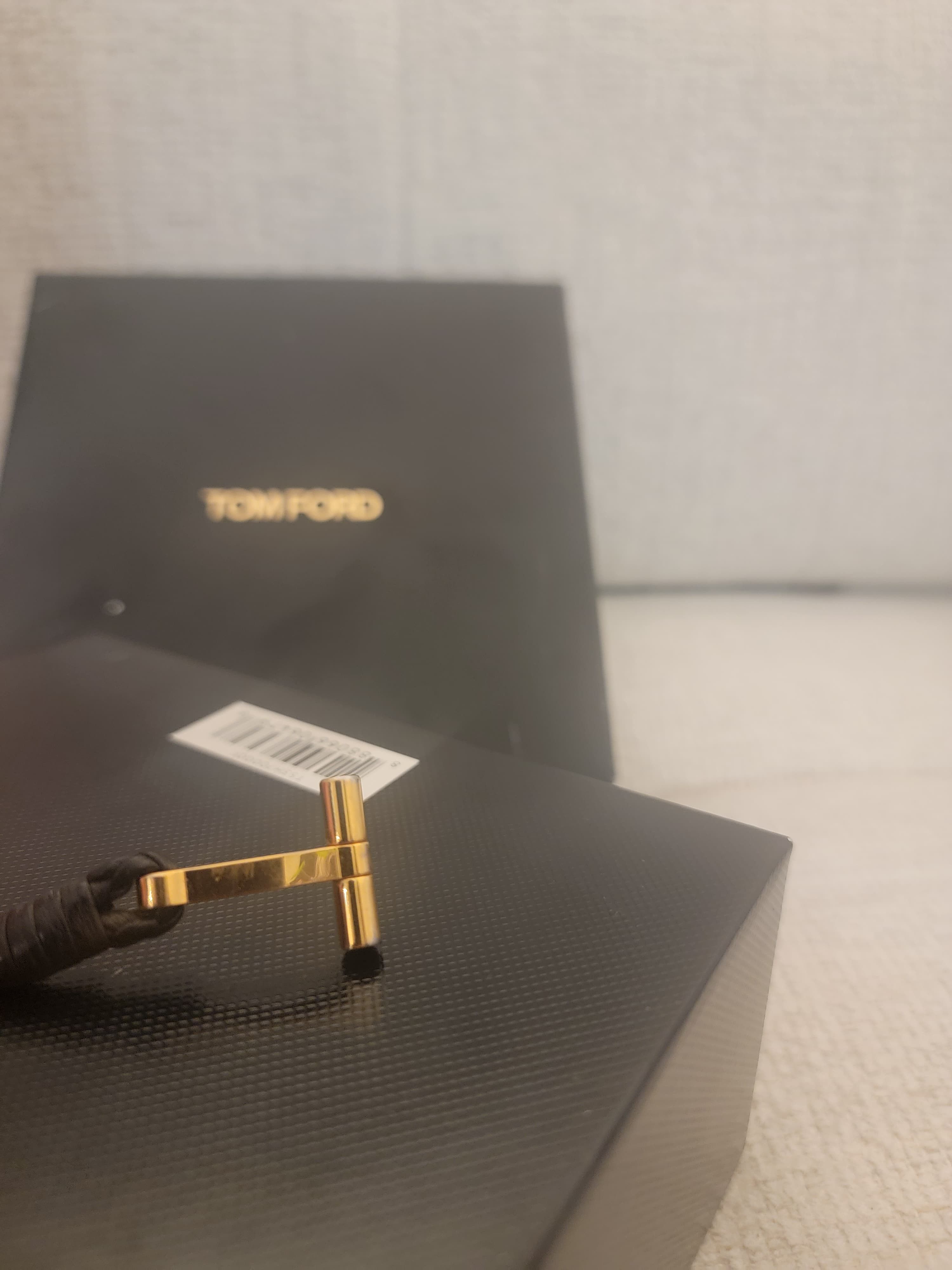 Tom Ford TOM FORD: Black Braided Leather Bracelet Size ONE SIZE - 5 Thumbnail