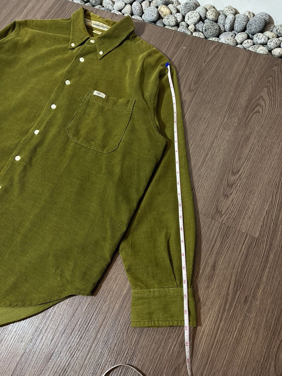 Marithe + Francois Girbaud Marithe Francois Girbaud Vintage Olive Corduroy Shirt Size US M / EU 48-50 / 2 - 12 Thumbnail