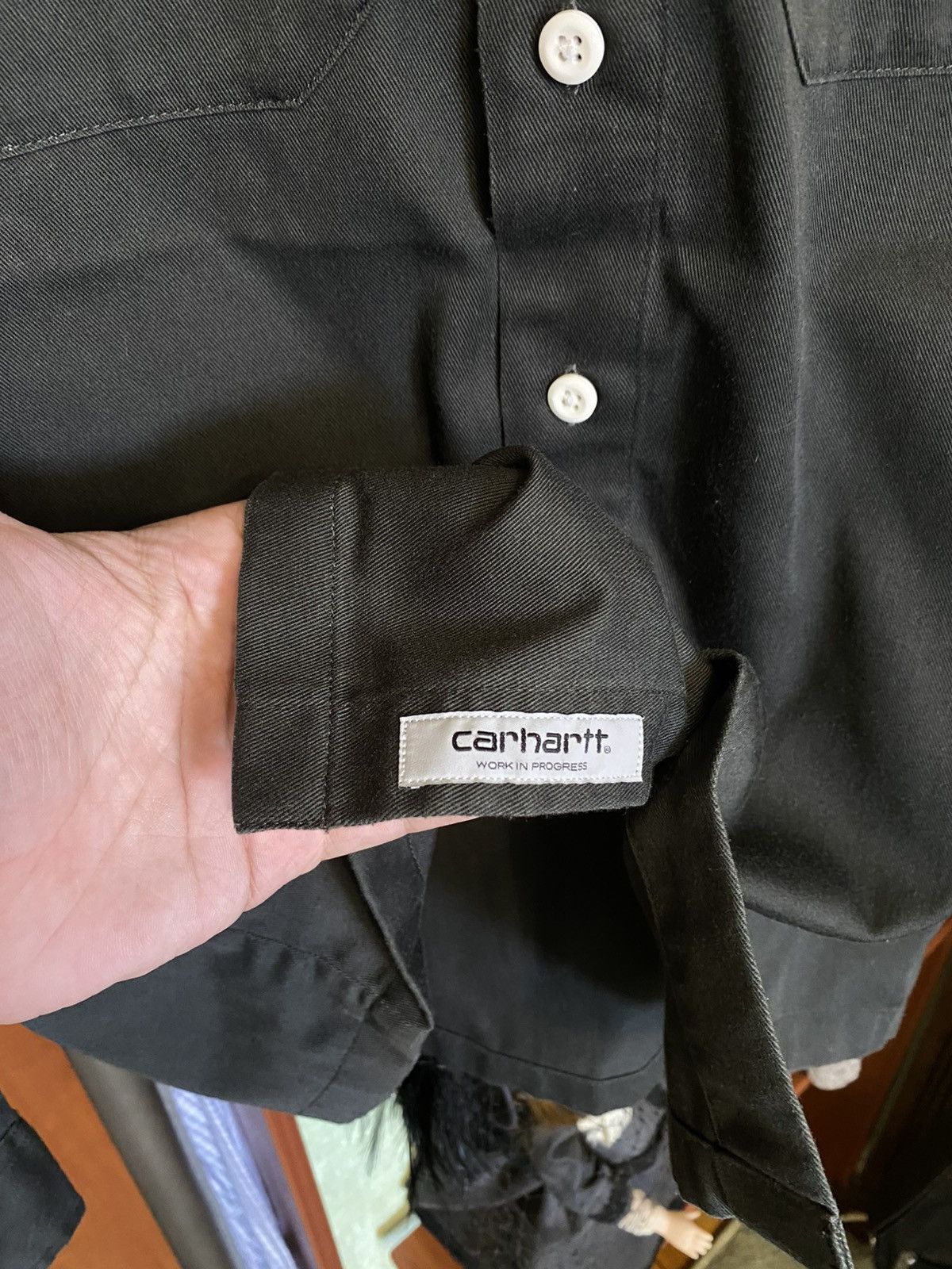 Carhartt Carhartt WIP L/S Master Shirt Asphalt Rinsed Workwear Size S Size US S / EU 44-46 / 1 - 5 Thumbnail