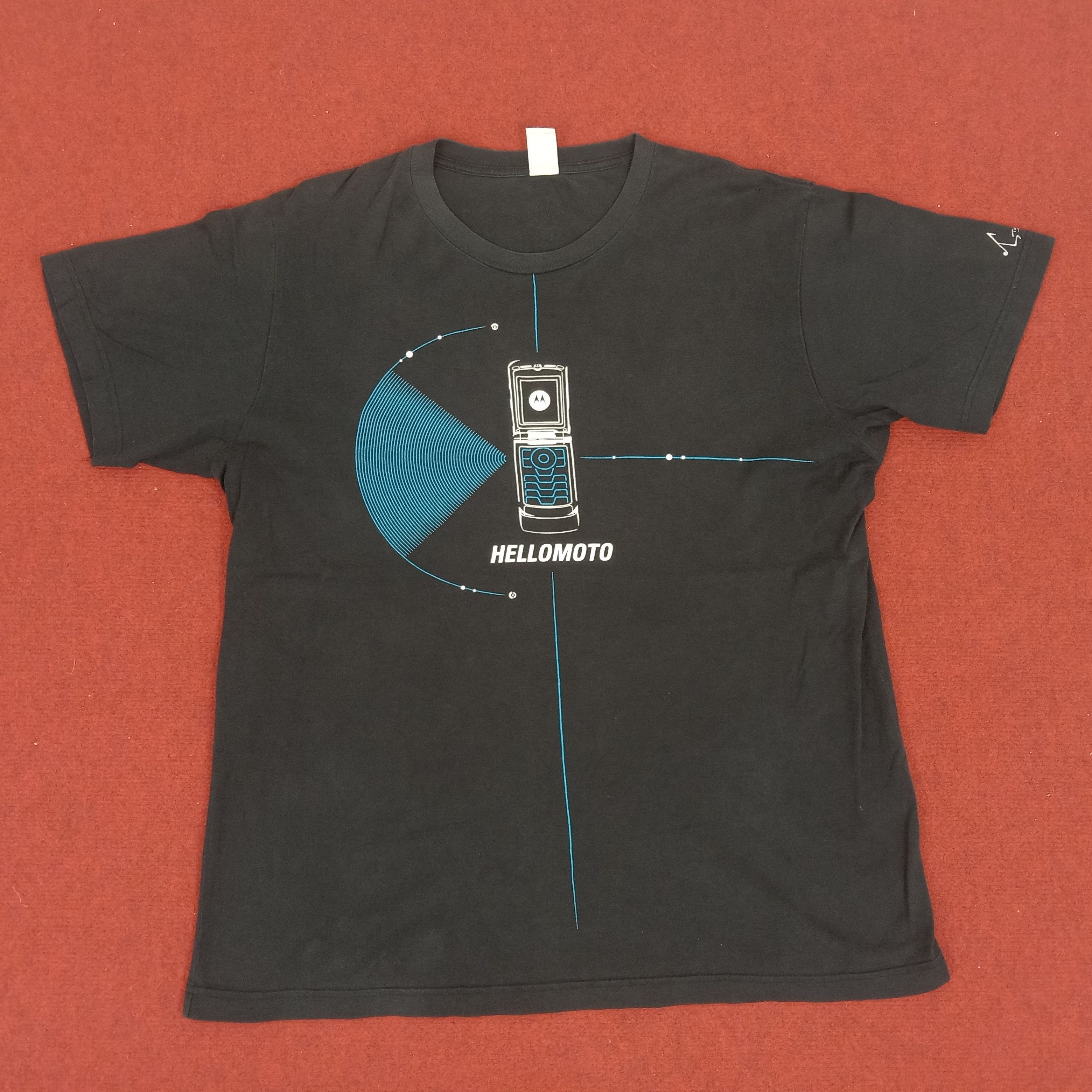 Motorola Motorola Center Logo Design Hand Phone Promo Tshirt Size US XL / EU 56 / 4 - 1 Thumbnail