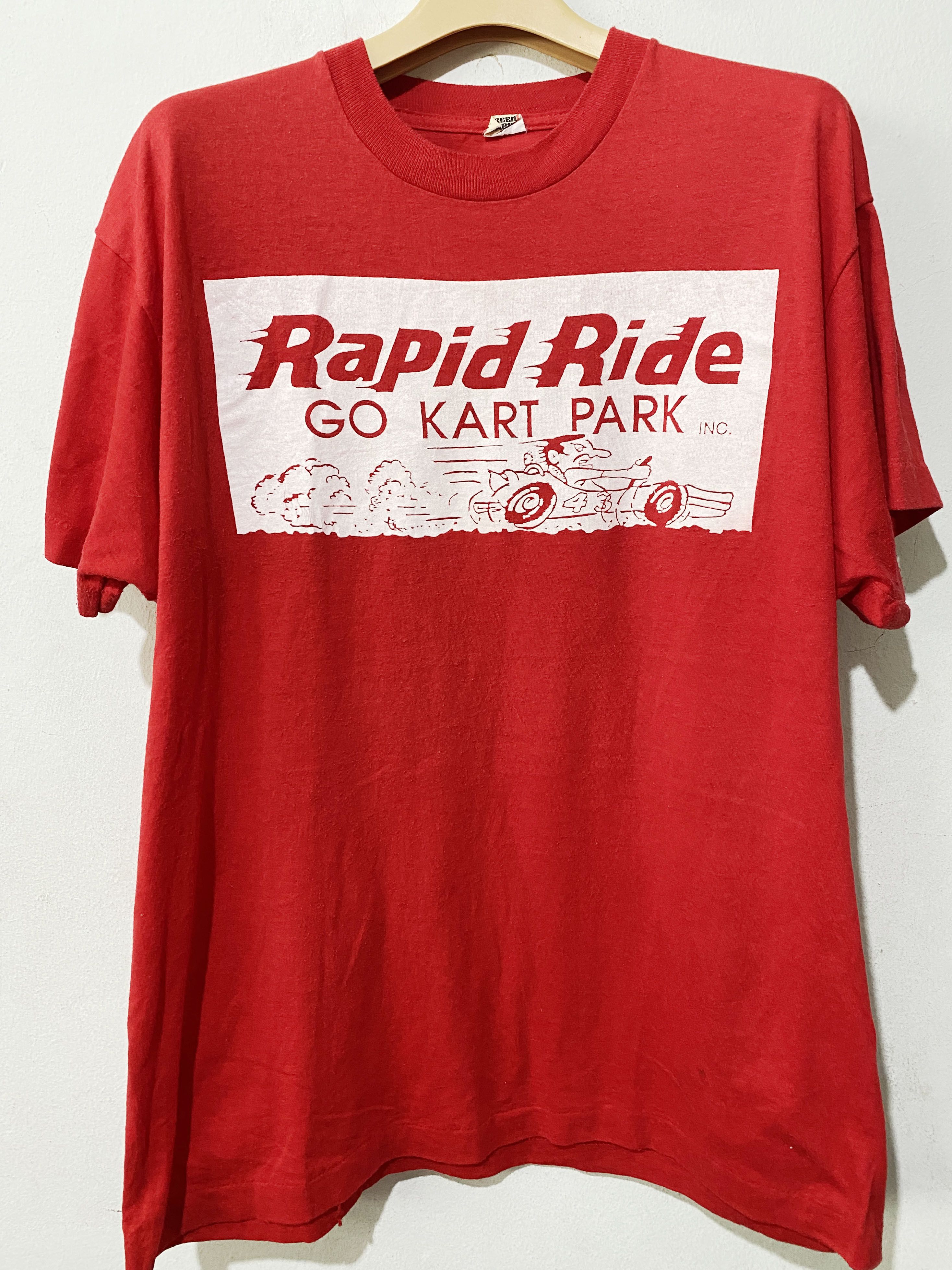 Vintage Vintage 90s Go-kart Racing Shirt Size US L / EU 52-54 / 3 - 1 Thumbnail