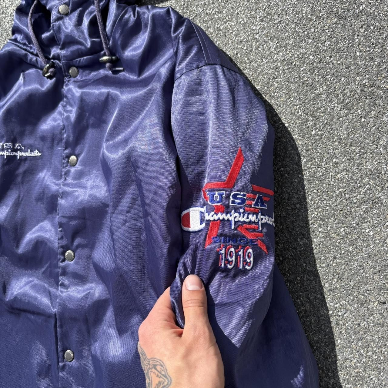 Champion × Japanese Brand × Vintage Vintage y2k 90s Champion sherpa lined jacket Size US M / EU 48-50 / 2 - 4 Thumbnail