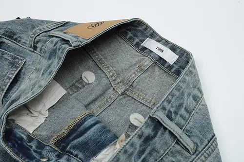 Japanese Brand × Jean High street American washed distressed casual flared jeans Size US 34 / EU 50 - 3 Thumbnail