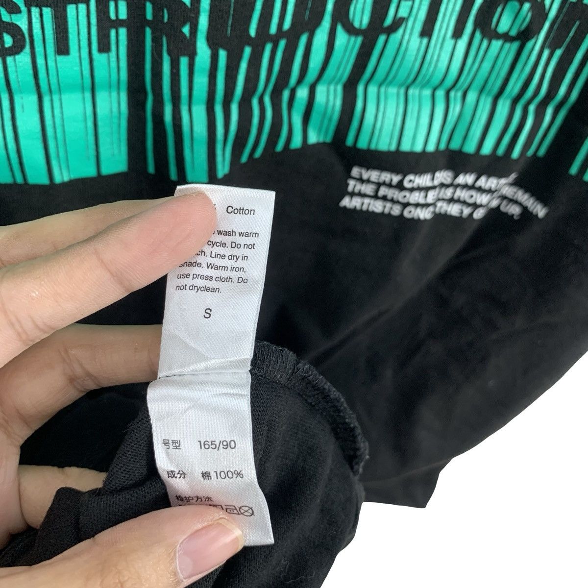 Other GRANIPH ABSTRACT ART Creation Destruction Quote Tee Shirt Size S / US 4 / IT 40 - 11 Thumbnail