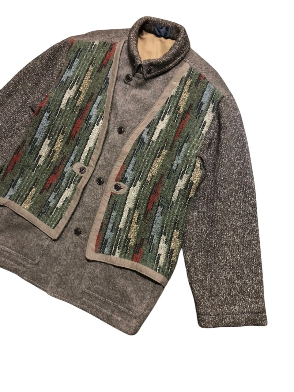 Japanese Brand × Vintage JAPANESE BRAND GIOVANOUMO WOOL TWEED VEST JACKET Size US M / EU 48-50 / 2 - 7 Thumbnail