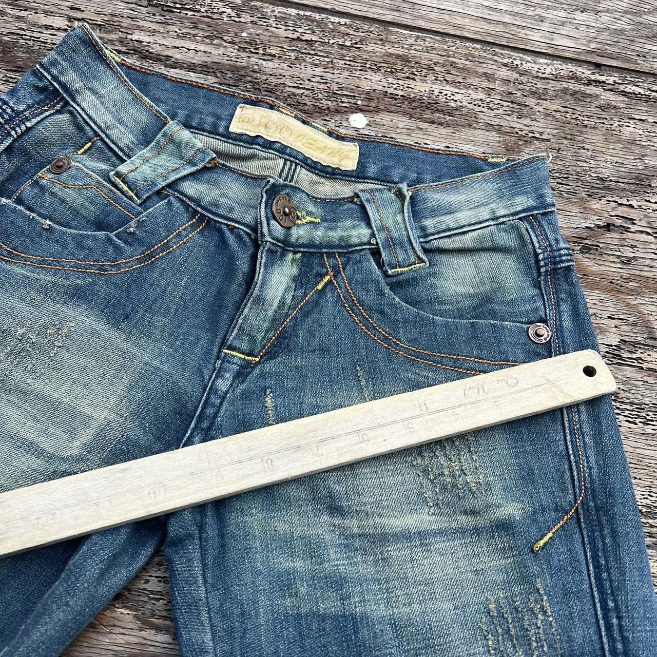 Japanese Brand × Vintage Y2k Low Rise Flare Bootcut Denim Jeans Size 26" / US 2 / IT 38 - 4 Thumbnail