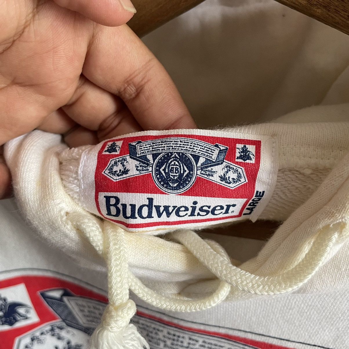 Budweiser × Vintage Vintage Budweiser Hoodie Size US L / EU 52-54 / 3 - 3 Thumbnail