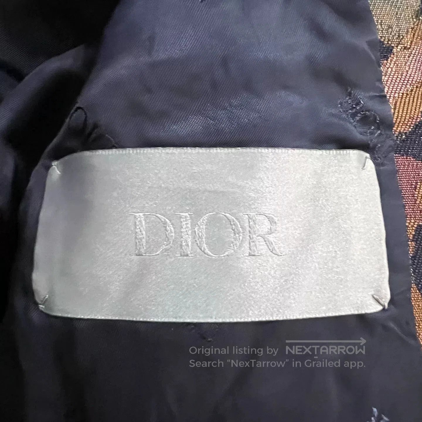 dior camouflage tech zip jacket size 44.