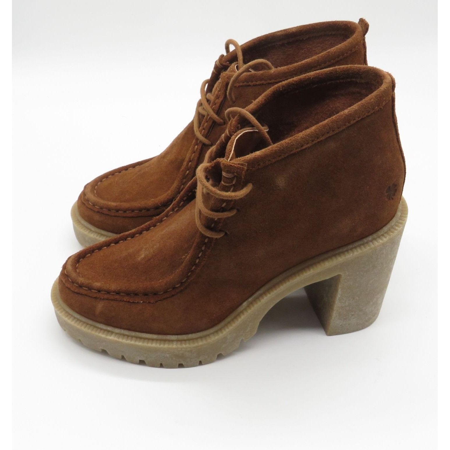 Lucky Brand Lucky Brand Women's 5.5 Brown Leather Lace-Up Heeled Ankle B Size US 5.5 / IT 35.5 - 7 Thumbnail