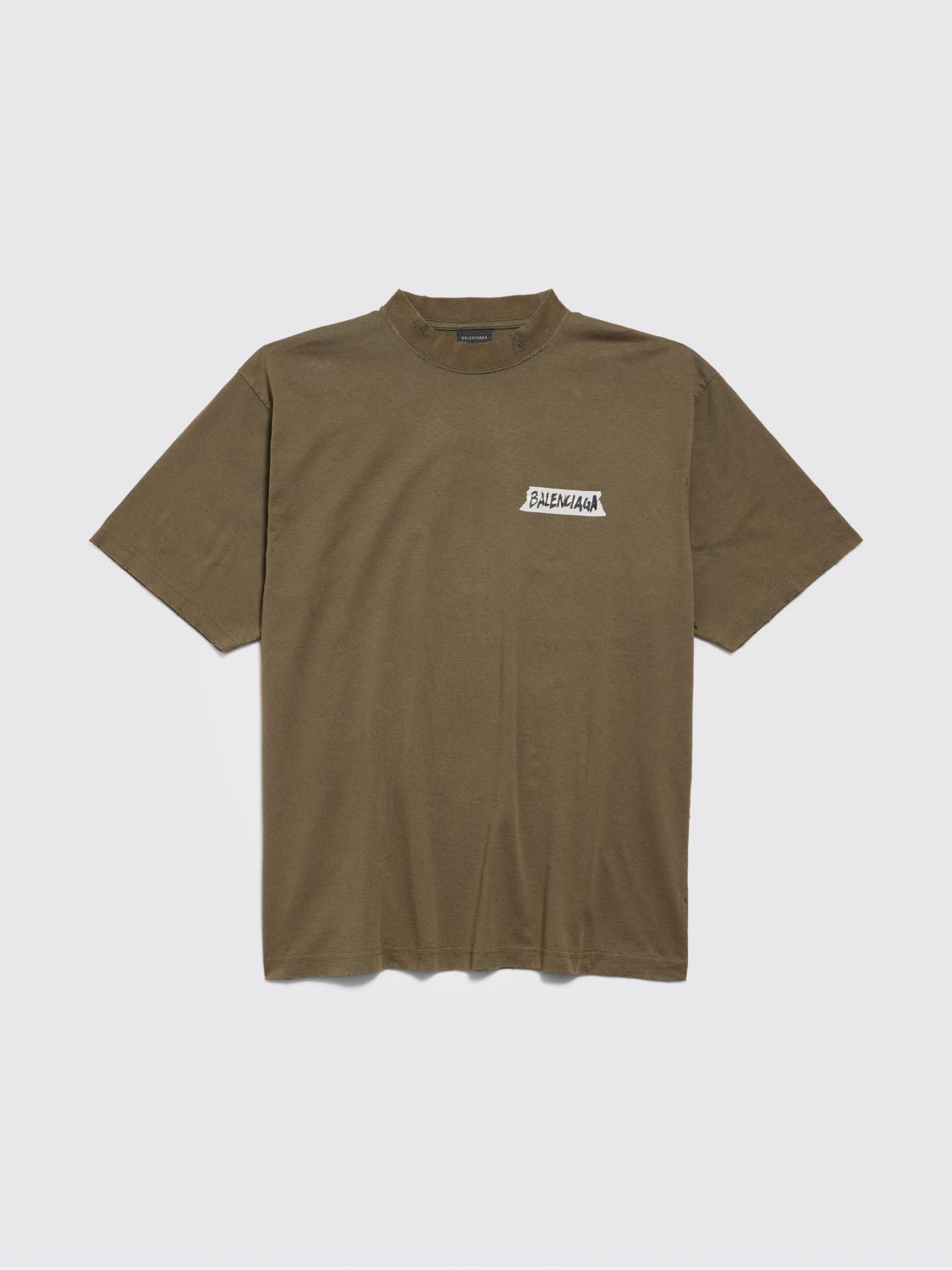 Balenciaga Balenciaga T-Shirt Men Kaki Size US S / EU 44-46 / 1 - 1 Preview