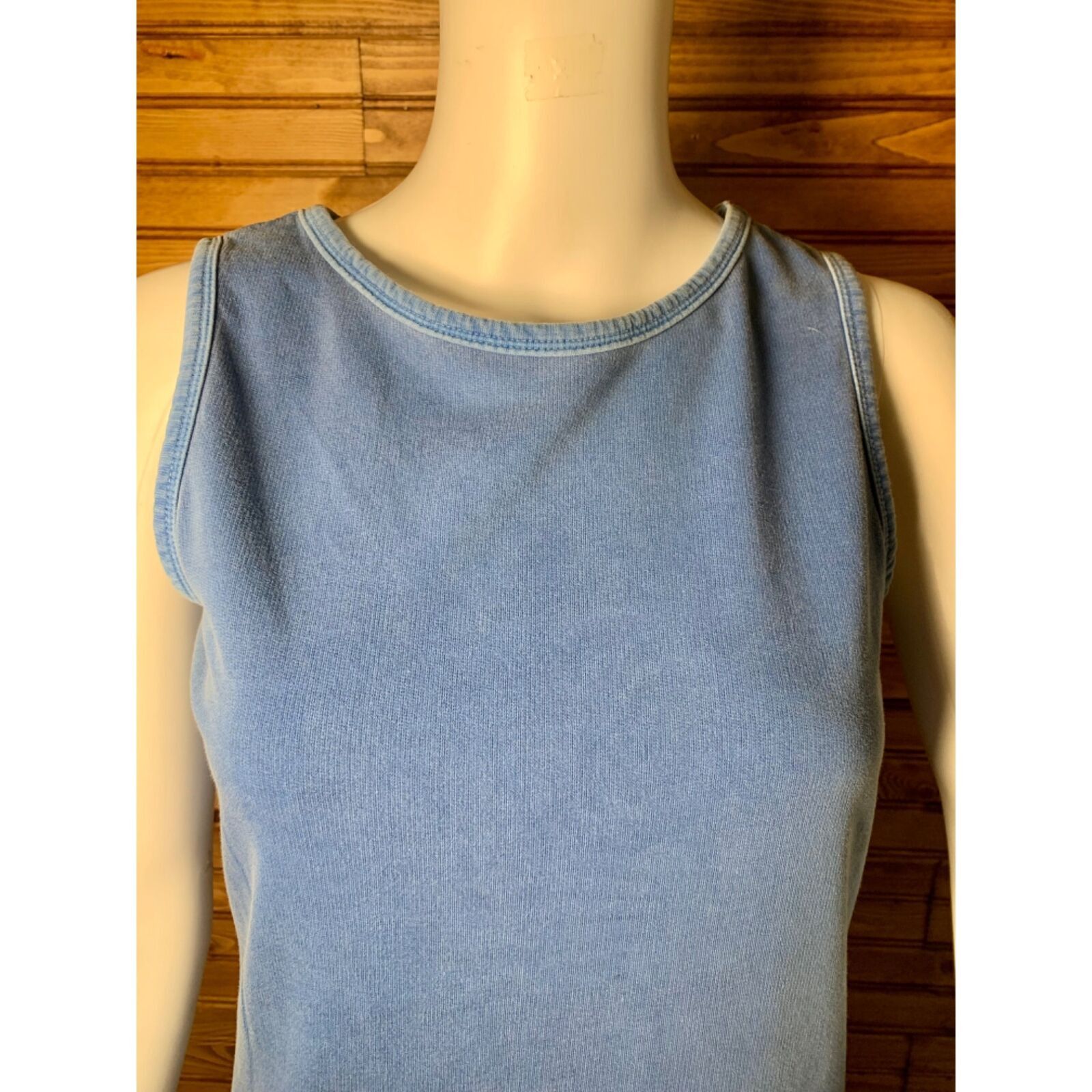 Other Vtg 90s Dusty Blue Marsh Landing Maxi Body Con Tshirt Dress Size S / US 4 / IT 40 - 18 Thumbnail
