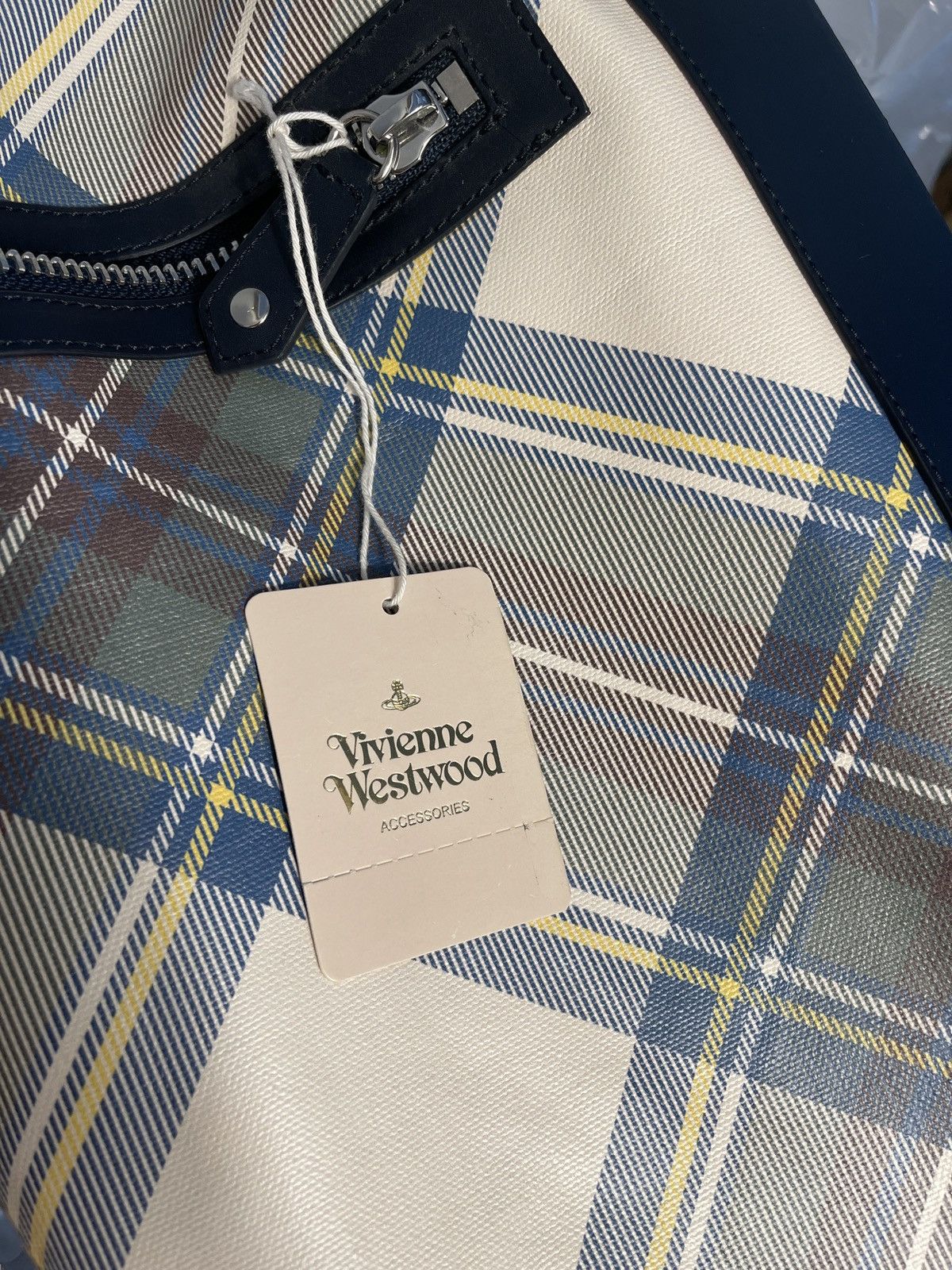 Vivienne Westwood Vivienne Westwood GREEN/blue Tartan Duffle bag NWT SS13 Size ONE SIZE - 23 Thumbnail
