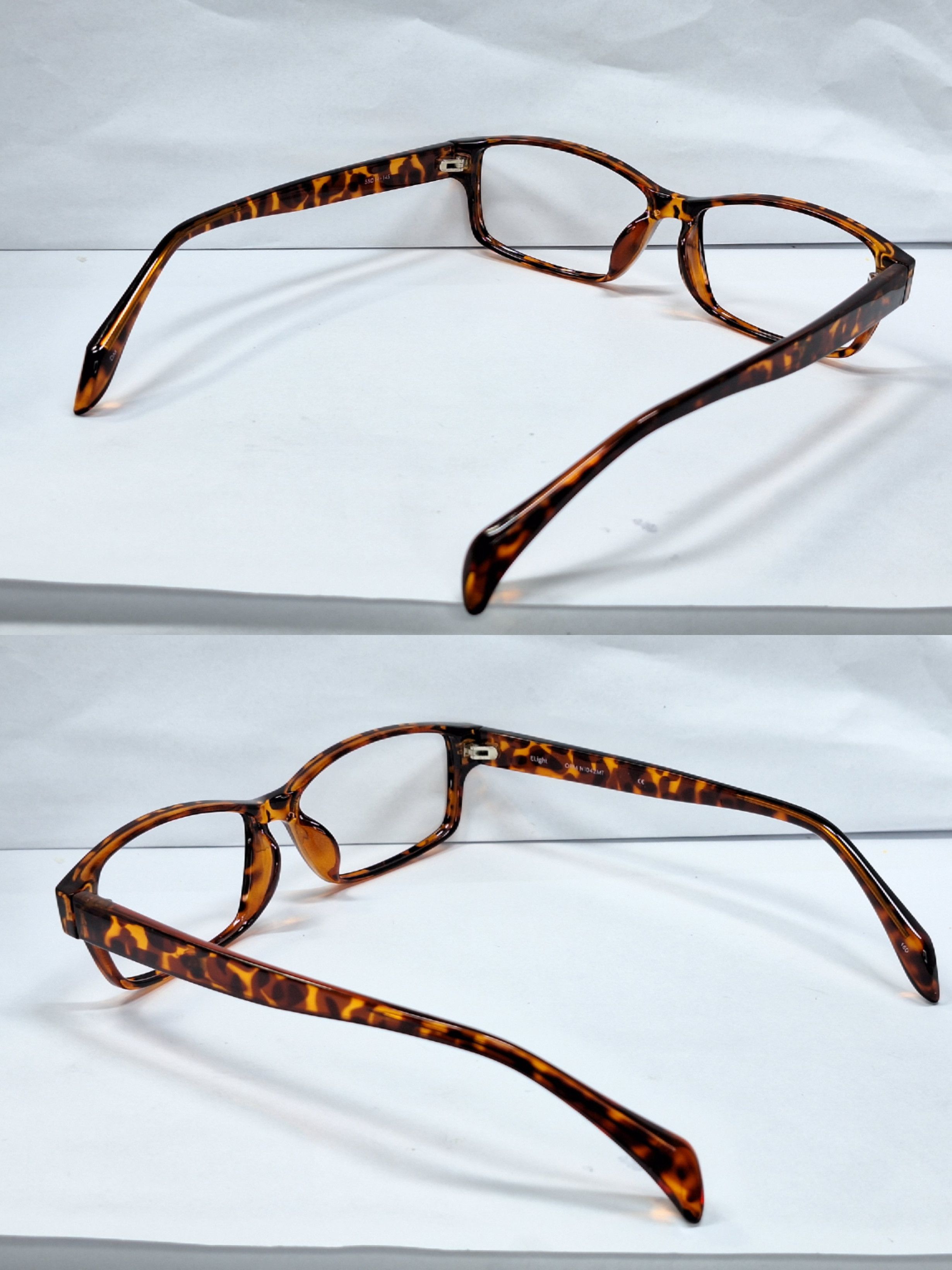 Vintage ELight OPM N1042MT Tortoise Square Glasses Frame Japan mint Size ONE SIZE - 7 Thumbnail
