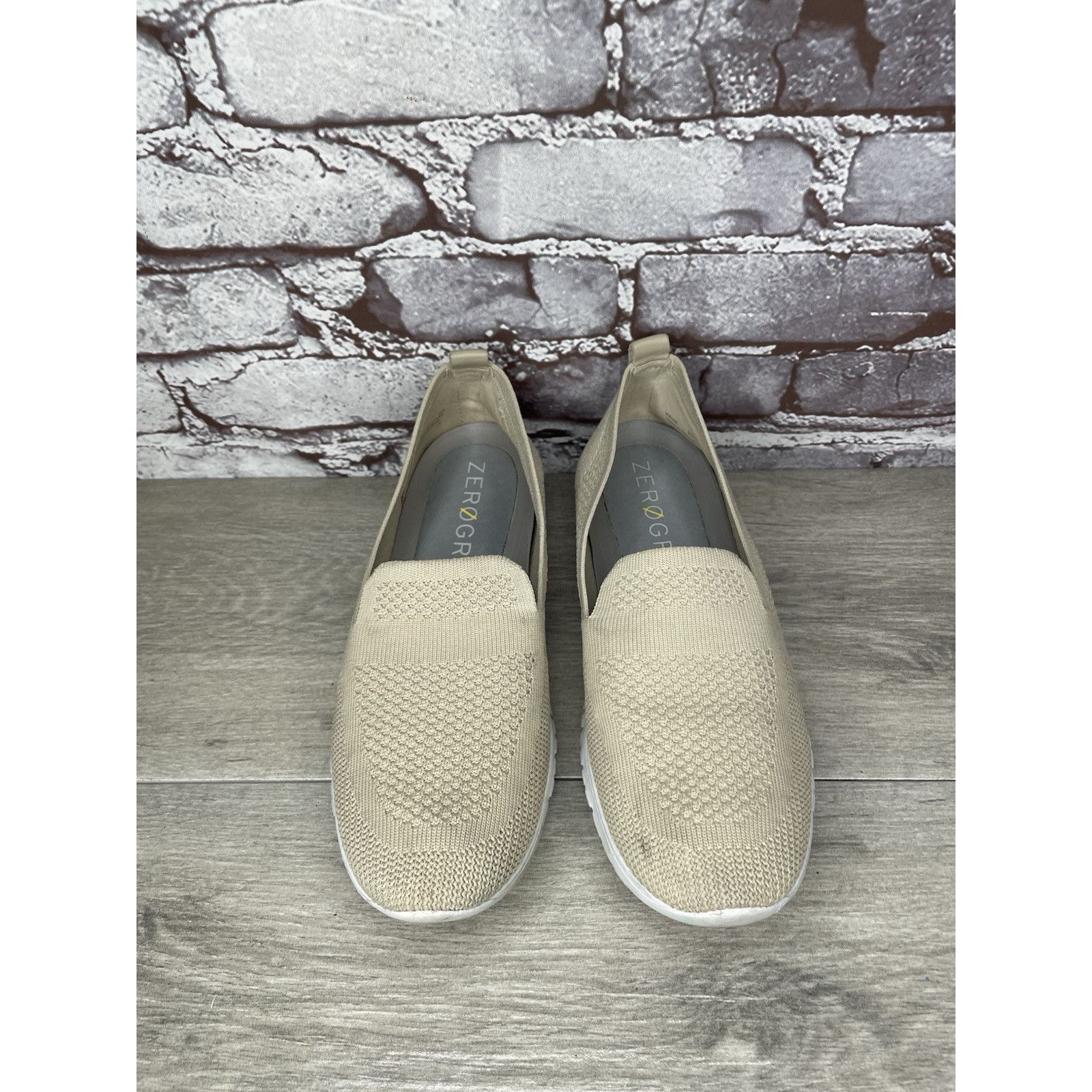 Cole Haan Cole Haan Zerogrand Stitchlite Beige Knit Slip On Sneakers W Size US 9.5 / IT 39.5 - 4 Thumbnail