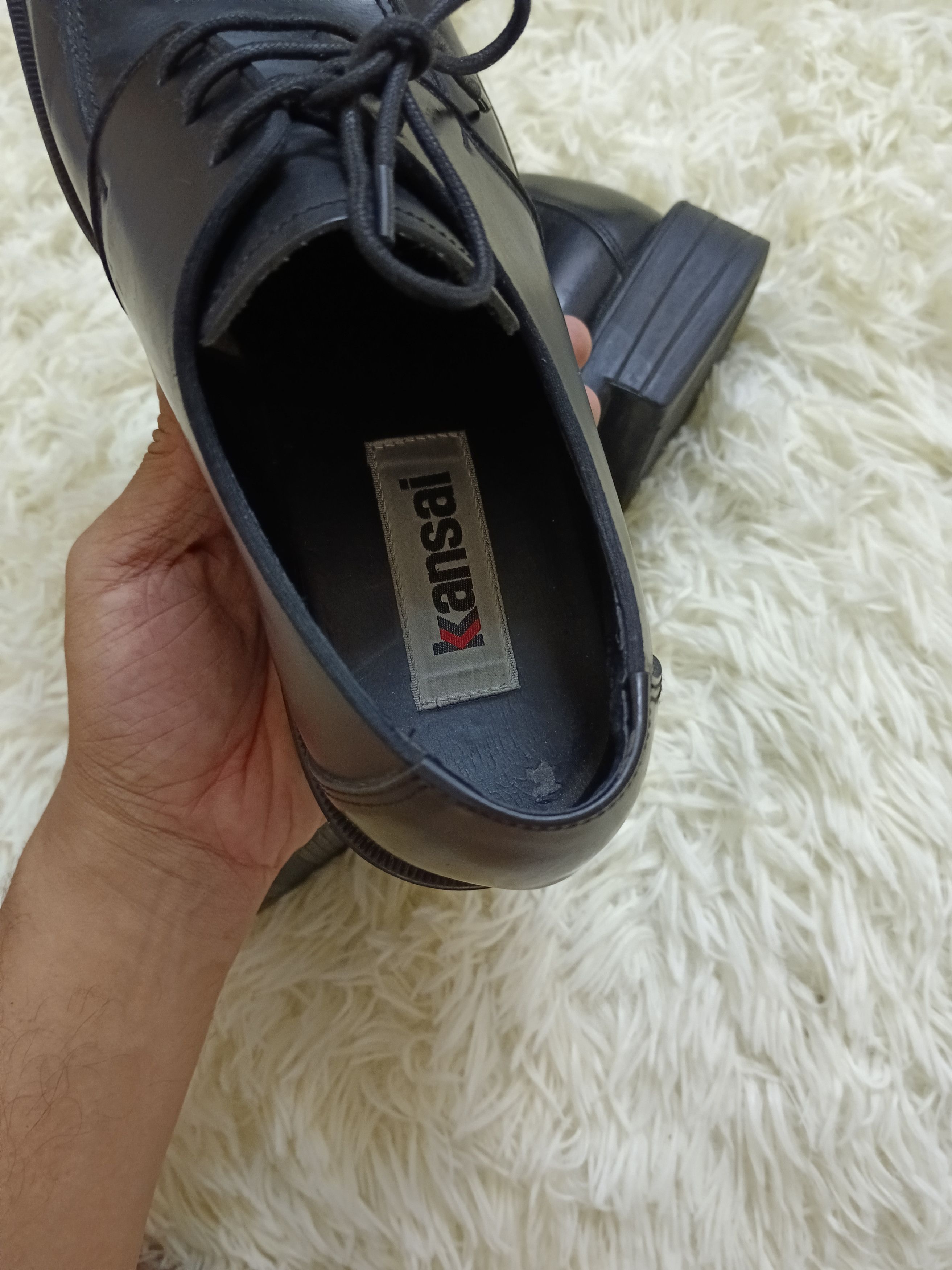 Kansai Yamamoto × Leather KANSAI YAMAMOTO LEATHER CASUAL SHOES(SIZE 24 1/2) Size US 7 / EU 40 - 10 Thumbnail
