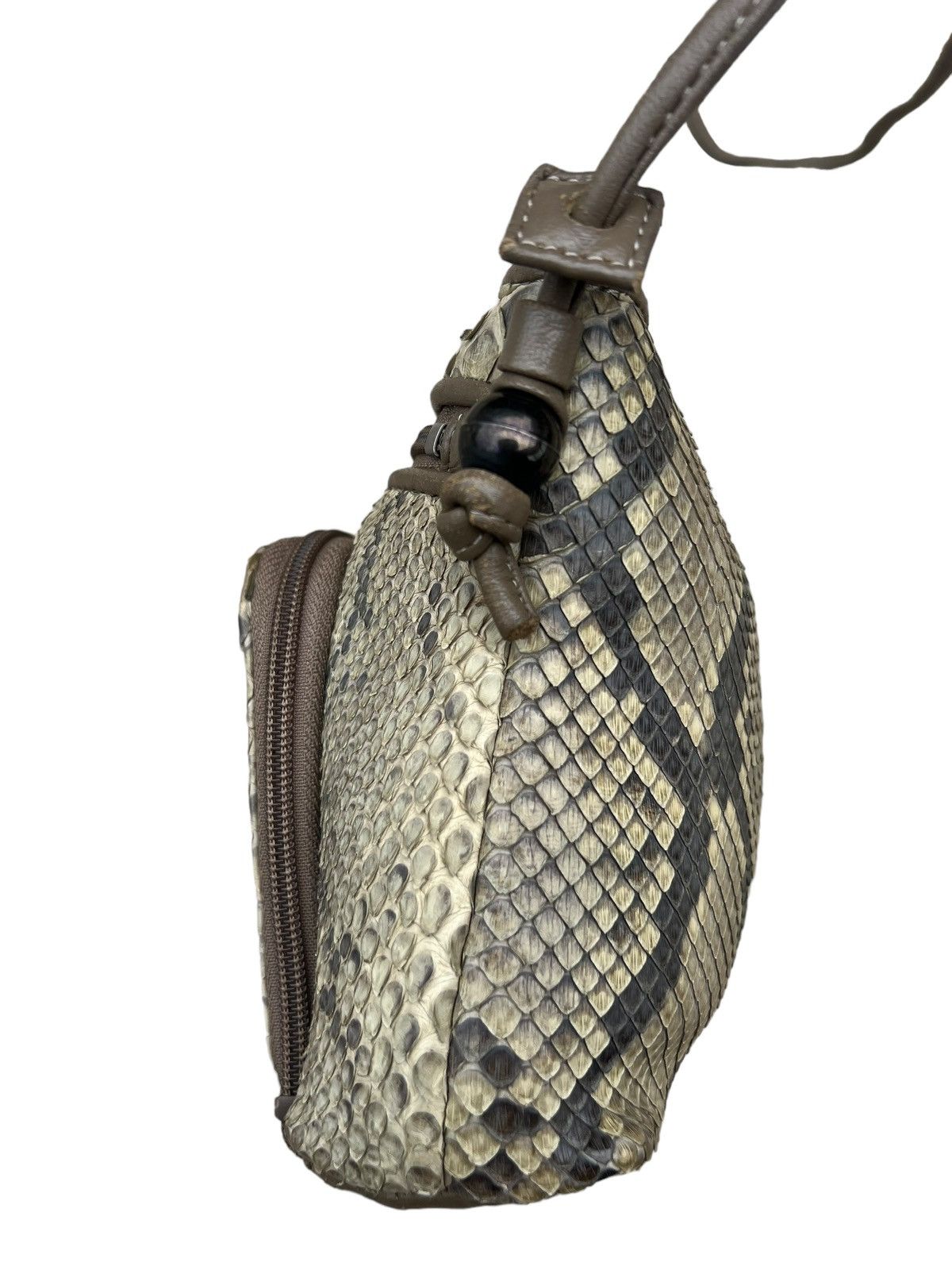 Leather Vintage Arukan Japan Python Snakeskin Leather Bag Mini Size ONE SIZE - 4 Thumbnail