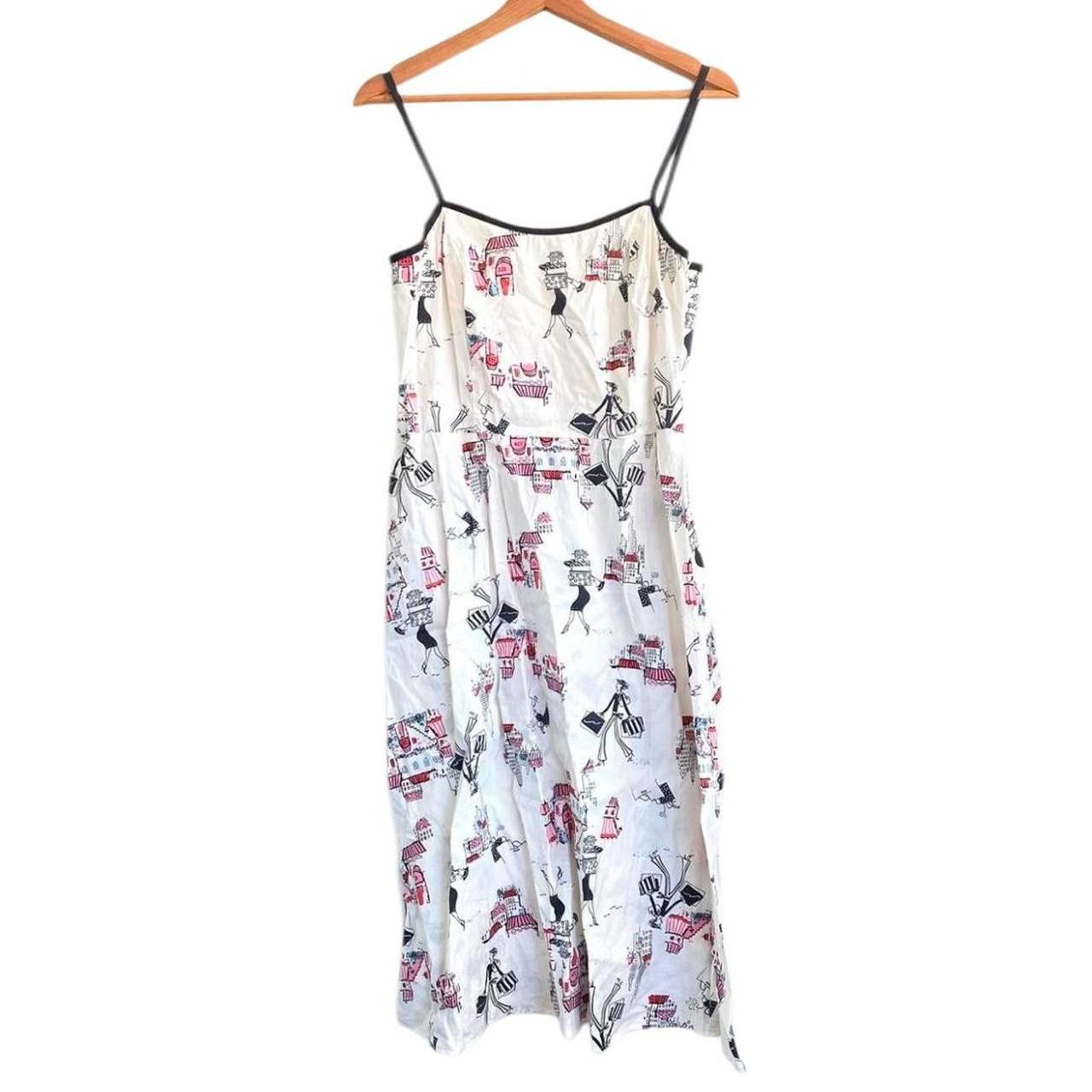 Designer AGB DRESS BYER CALIFORNIA WHITE ABSTRACT NIGHTY DRESS SIZE 6 Size M / US 6-8 / IT 42-44 - 1 Thumbnail